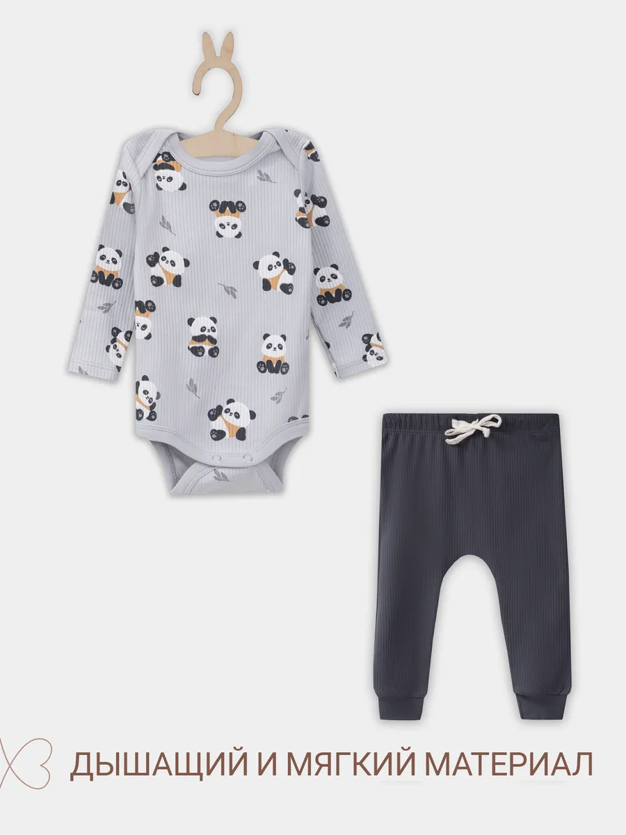 Комплект Mark Formelle (Марк Формэль) 89408/пандочки на сером +железо - фото 3