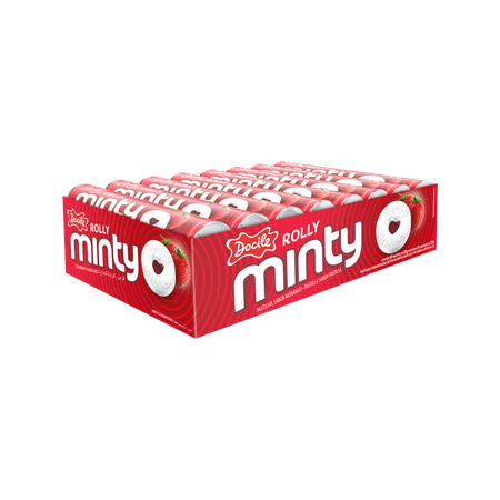 Конфеты Docile Rolly minty strawberry Мятная клубника 29г