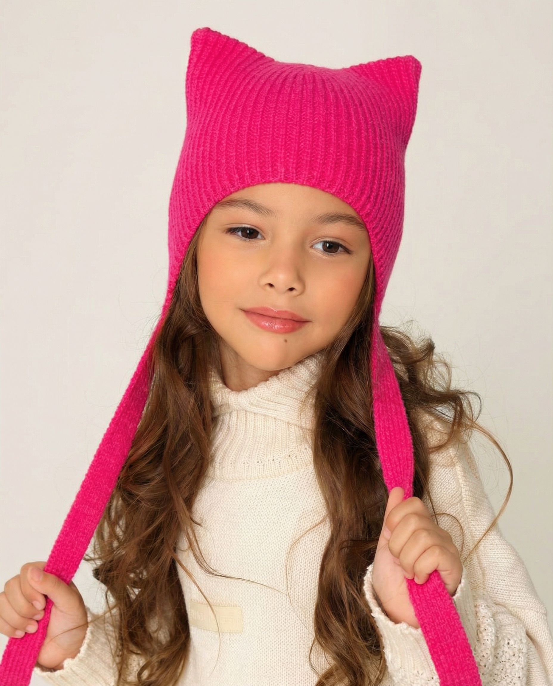 Изображение товара Briollini детская шапка чепчик для девочки с ушками вискоза