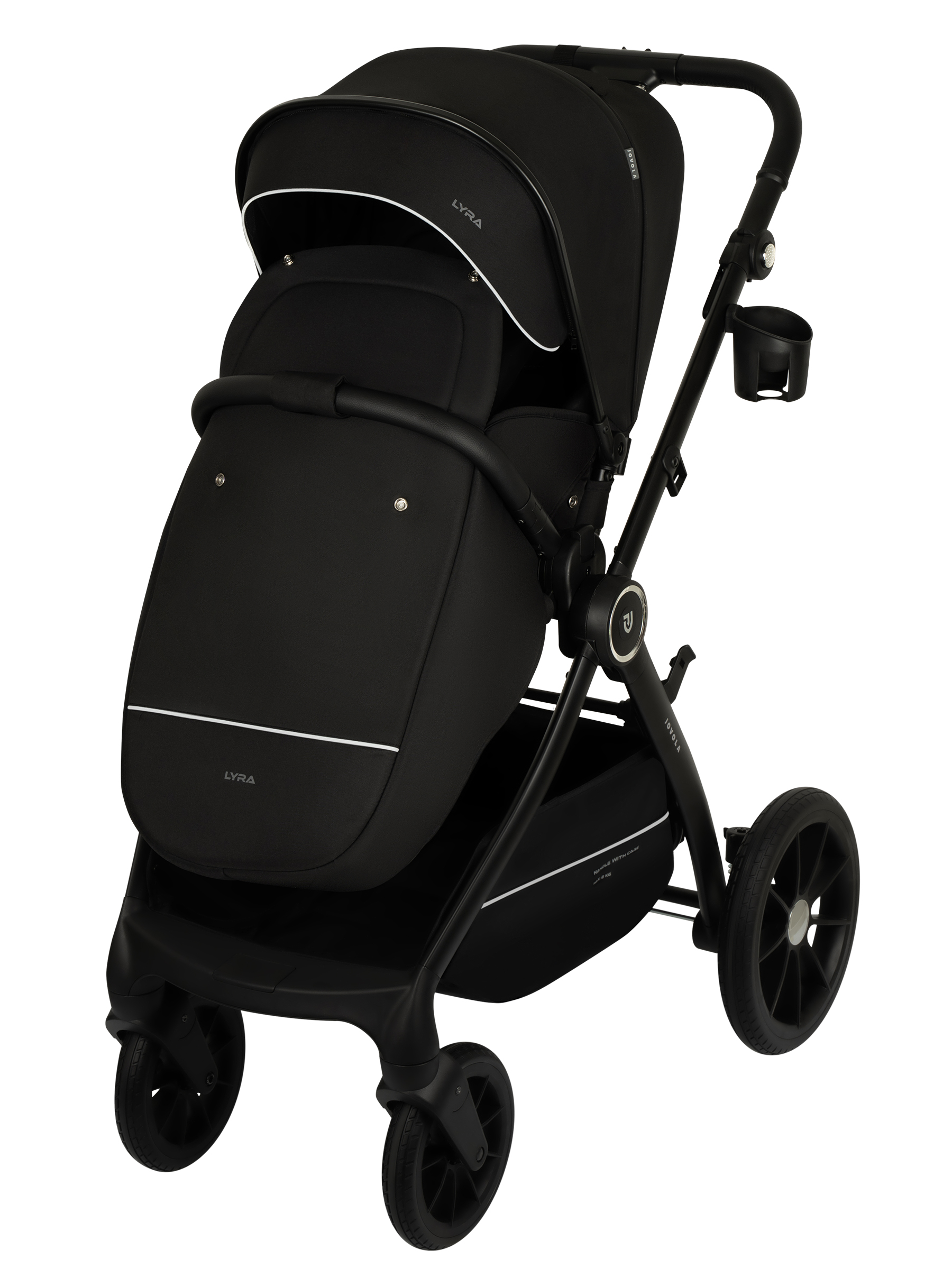 Коляска прогулочная JOVOLA LYRA черный - фото 15