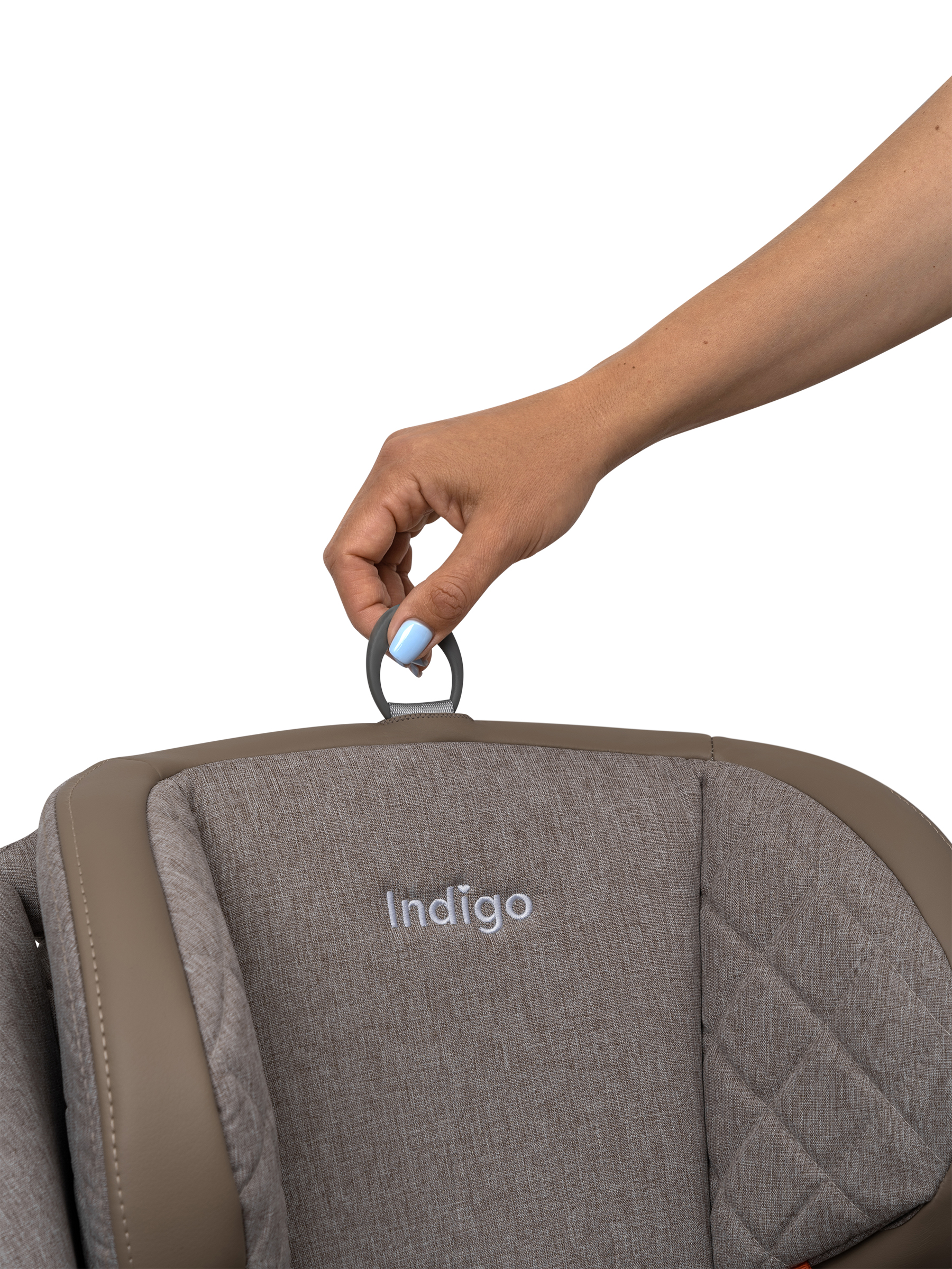Автокресло Indigo Aero бежевый лен Isofix 0+/1/2/3 (0-36 кг) - фото 35