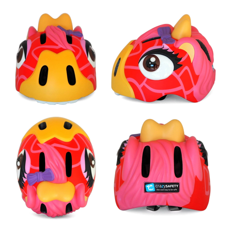 Шлем Crazy Safety Red Giraffe