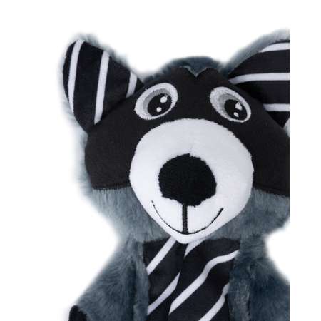 Игрушка для собак Barbaks Енот Богдан мягкая пищит шуршит 35*16см