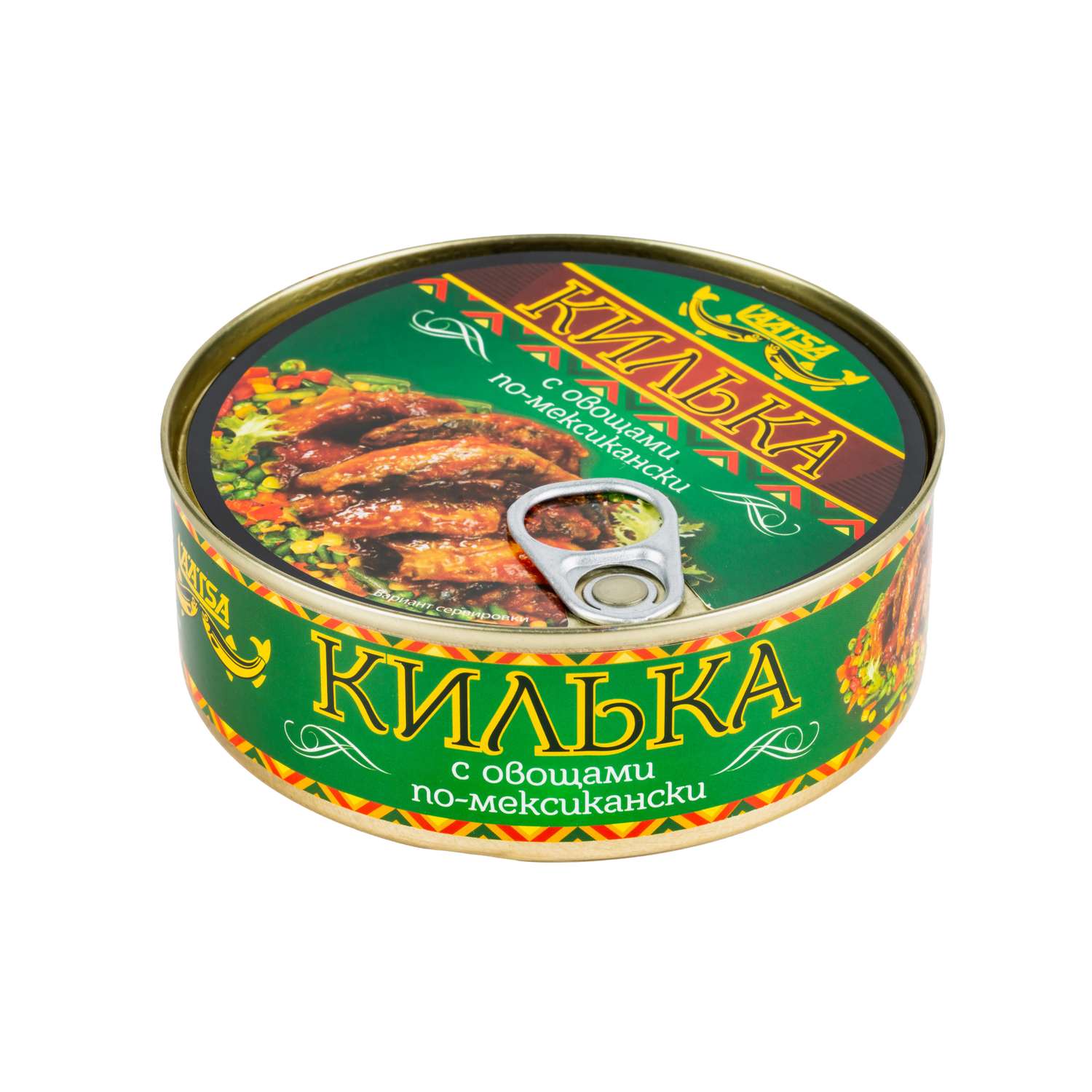 Килька каспийская . неразделенная обжаренная с овощами в томатном соусе по-мексикански 240г - фото 1