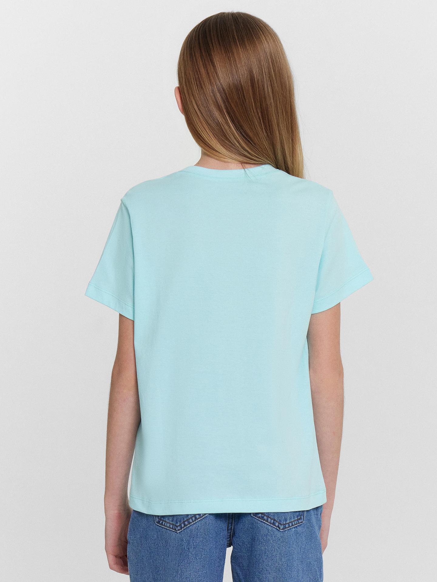 Футболка Mark Formelle (Марк Формэль) 117835/голубой +печать - фото 5