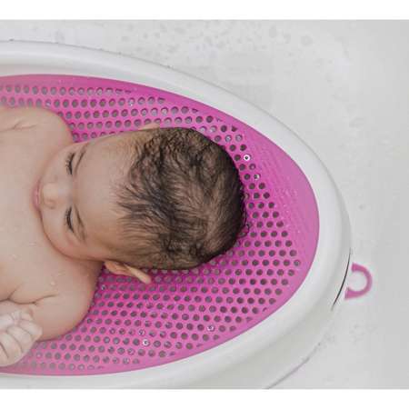 Лежачок-горка для купания детей Angelcare Bath Support розовый