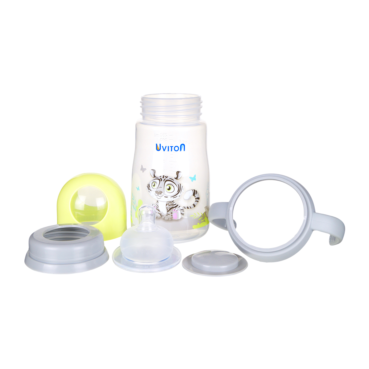 Бутылочка Uviton Anti-Colic 250 мл 1 шт. в ассортименте - фото 7