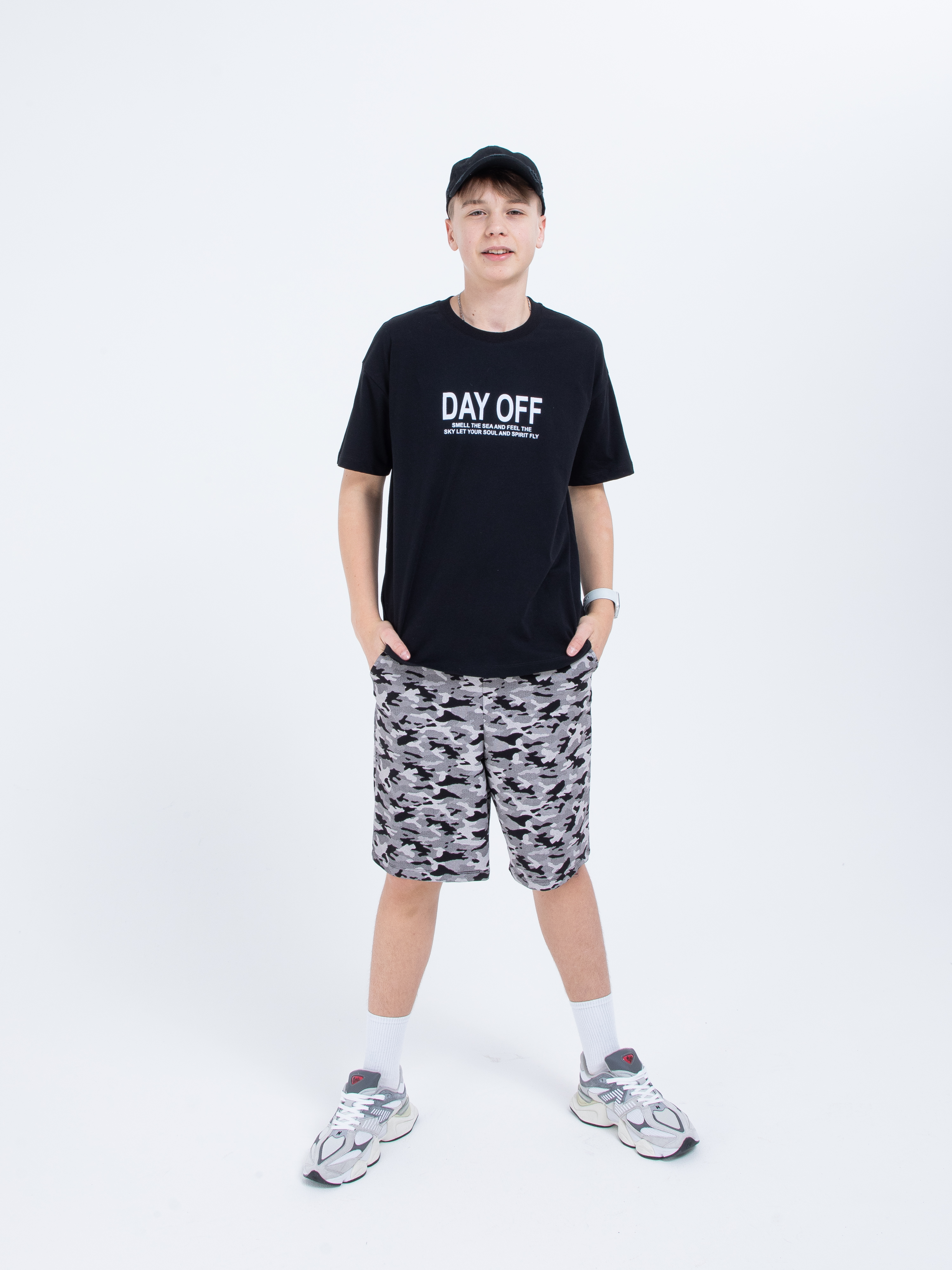 Футболка STELLA MODA 11217_черный - фото 6