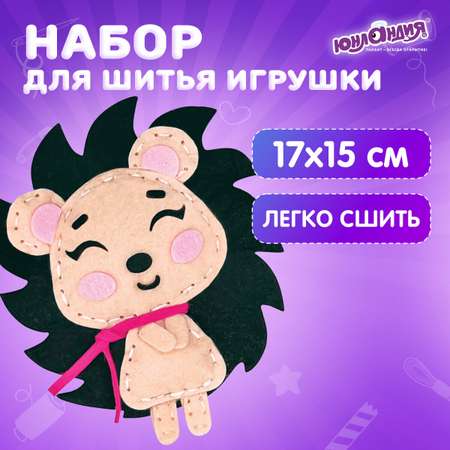 Набор для творчества Юнландия шитье Ёжик