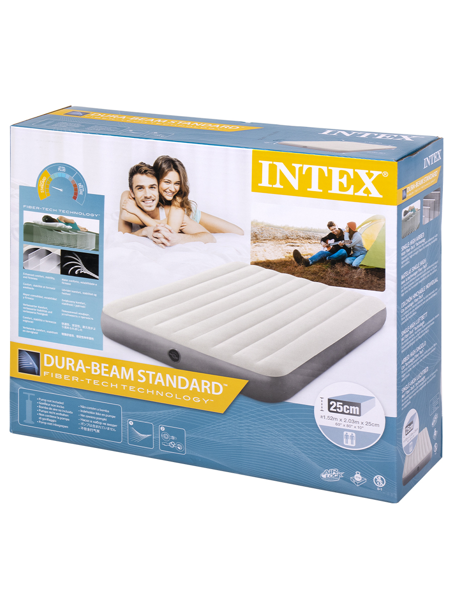 Матрас надувной Intex 152x203x25см - фото 8