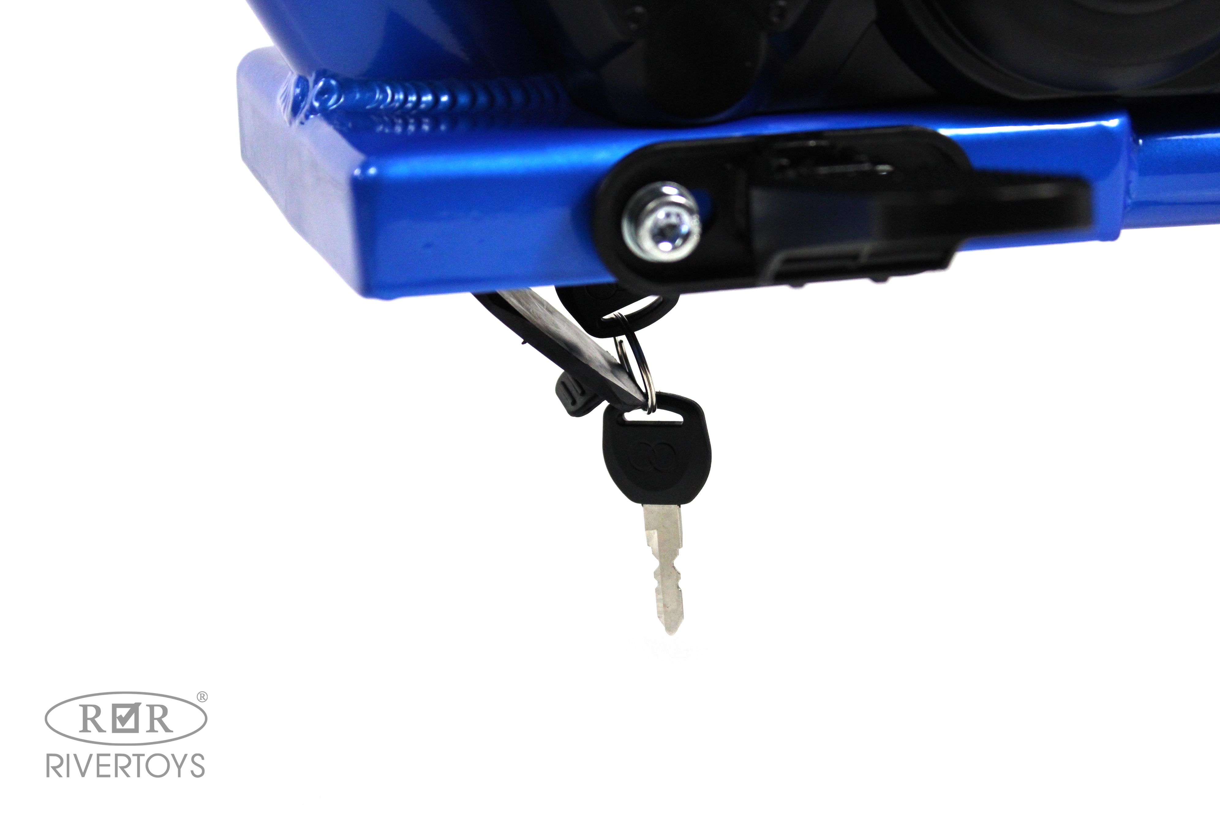 Электромотоцикл RIVERTOYS A001AA-MOTO-BLUE - фото 6