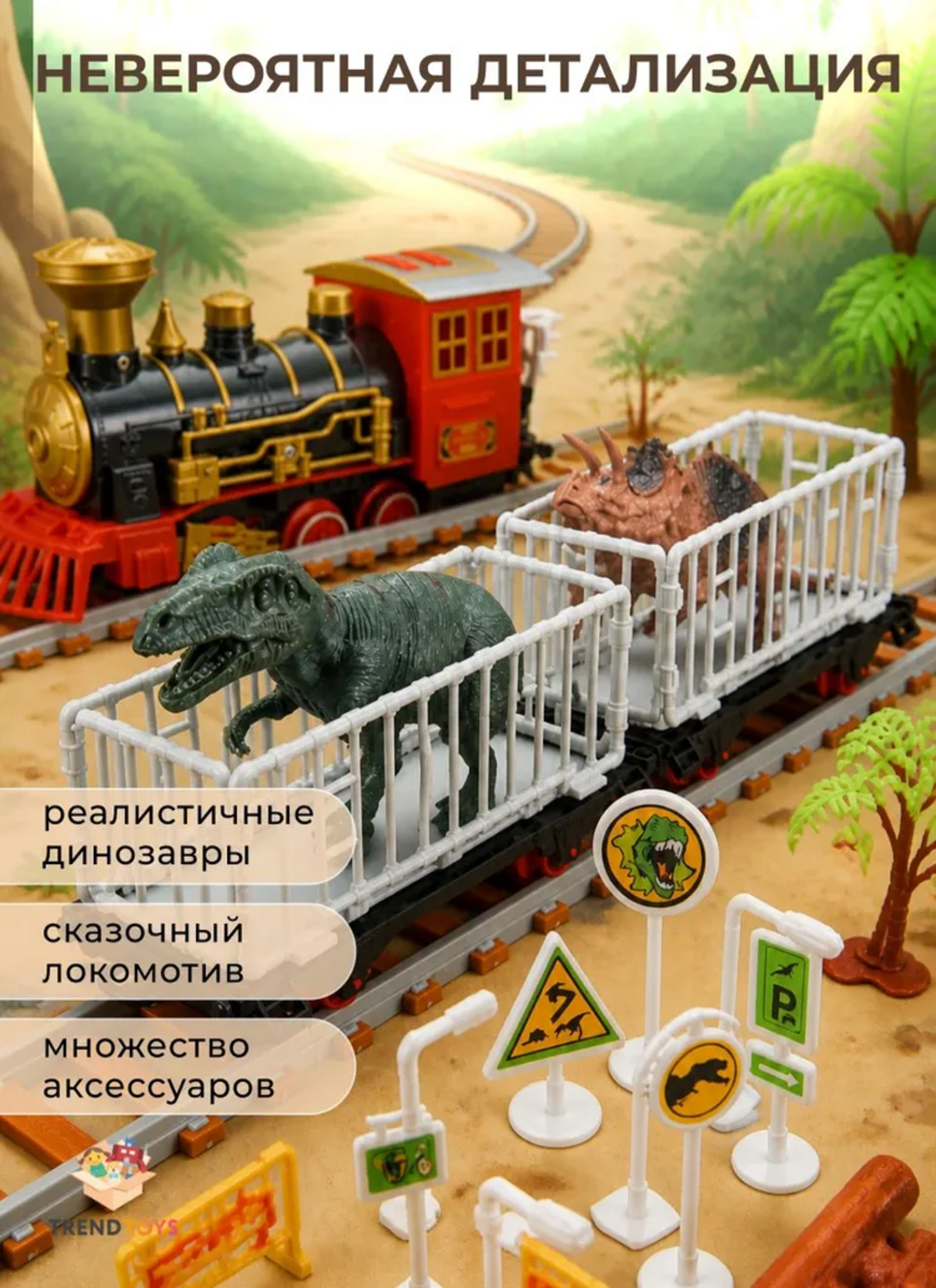 Набор железнодорожный TrendToys 230 см DNT150 - фото 3
