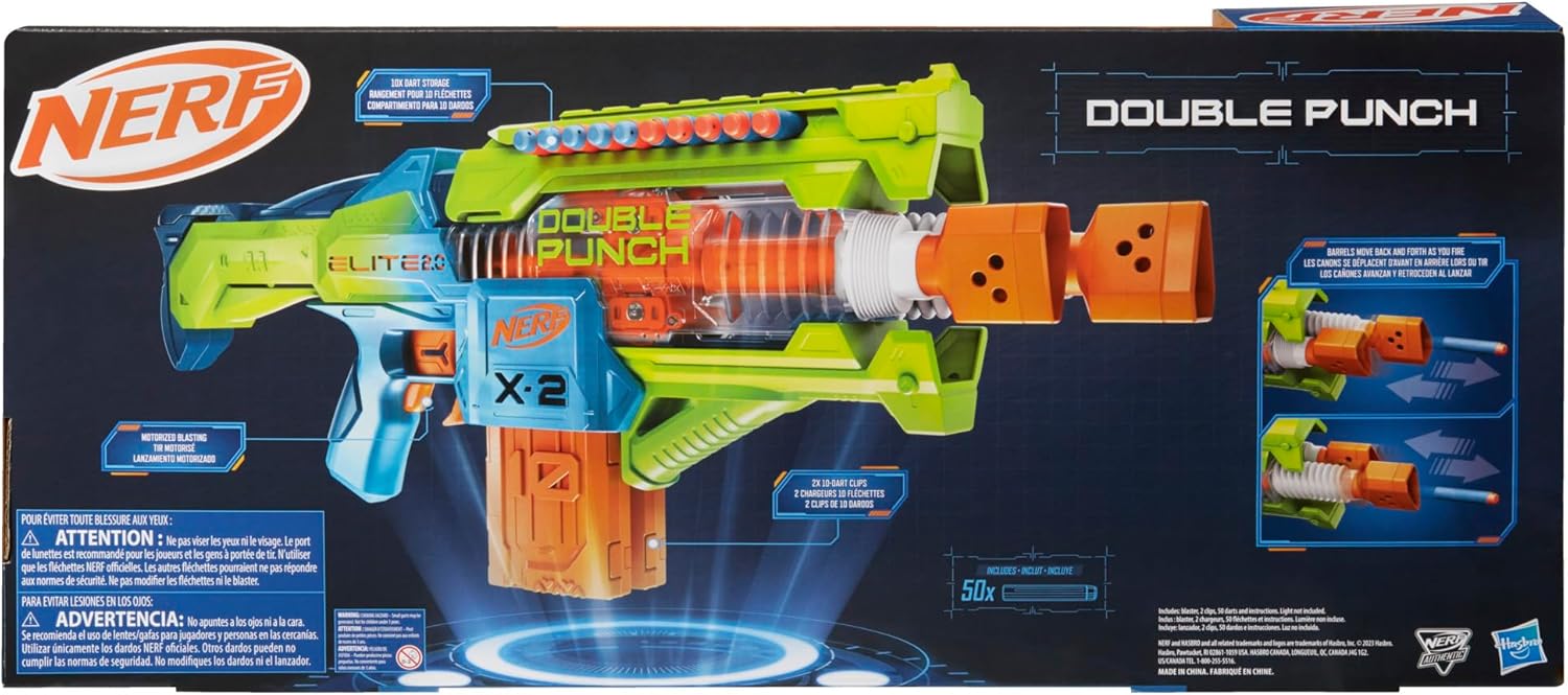 Бластер Nerf Elite Elite 2.0 Double Punch F6363 - фото 11