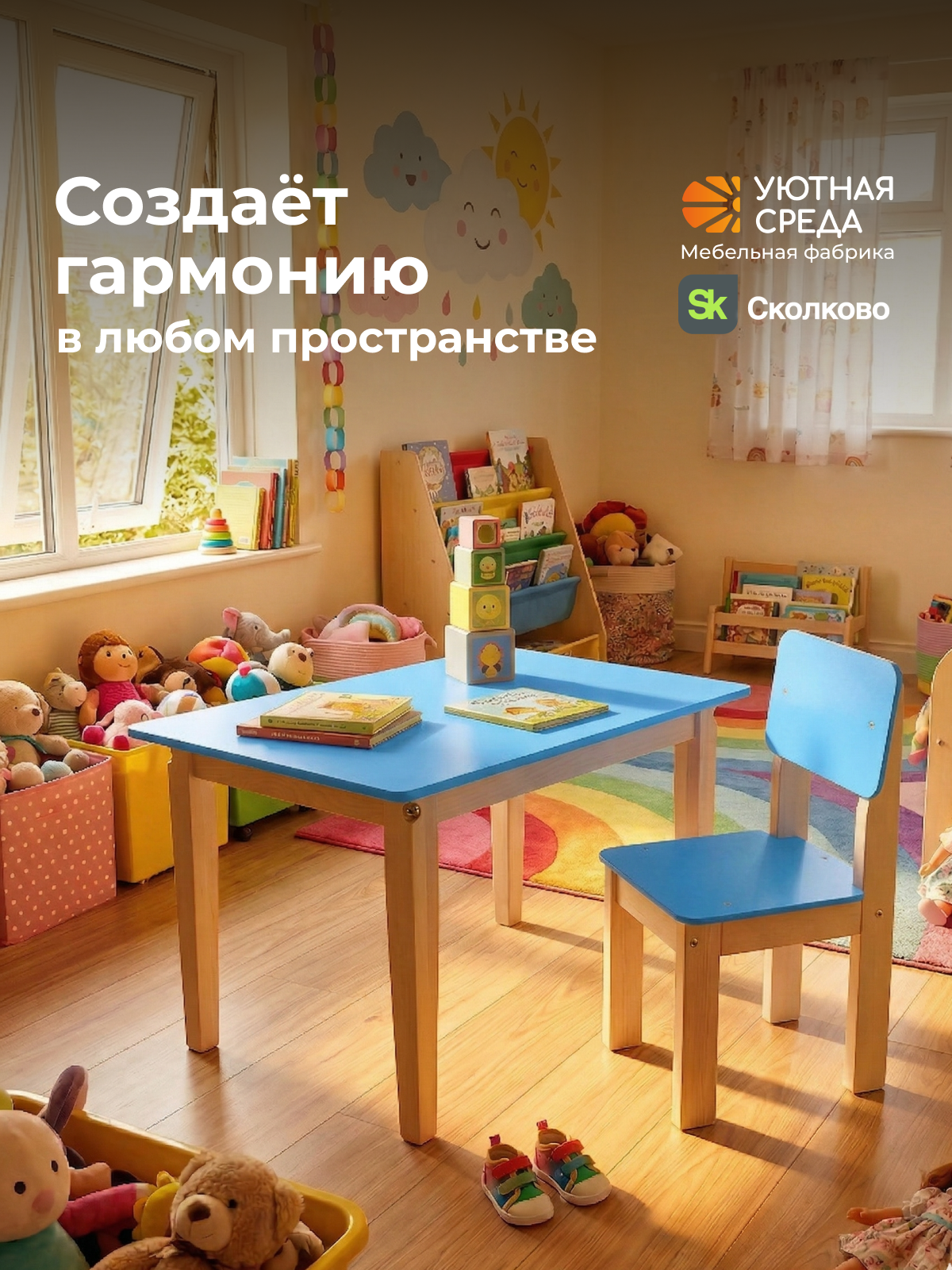 Комплект мебели Уютная среда нераскладной (стол, стул) - фото 20