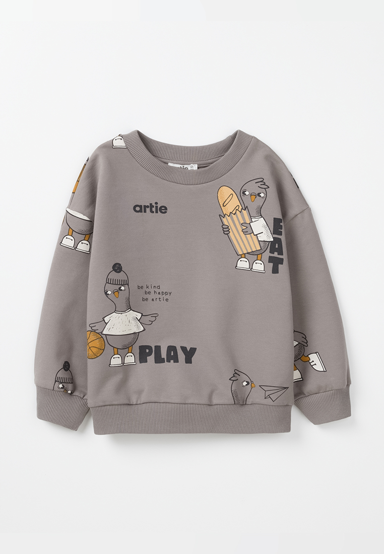 Cвитшот artie W25M05T-1399M/Серый - фото 1