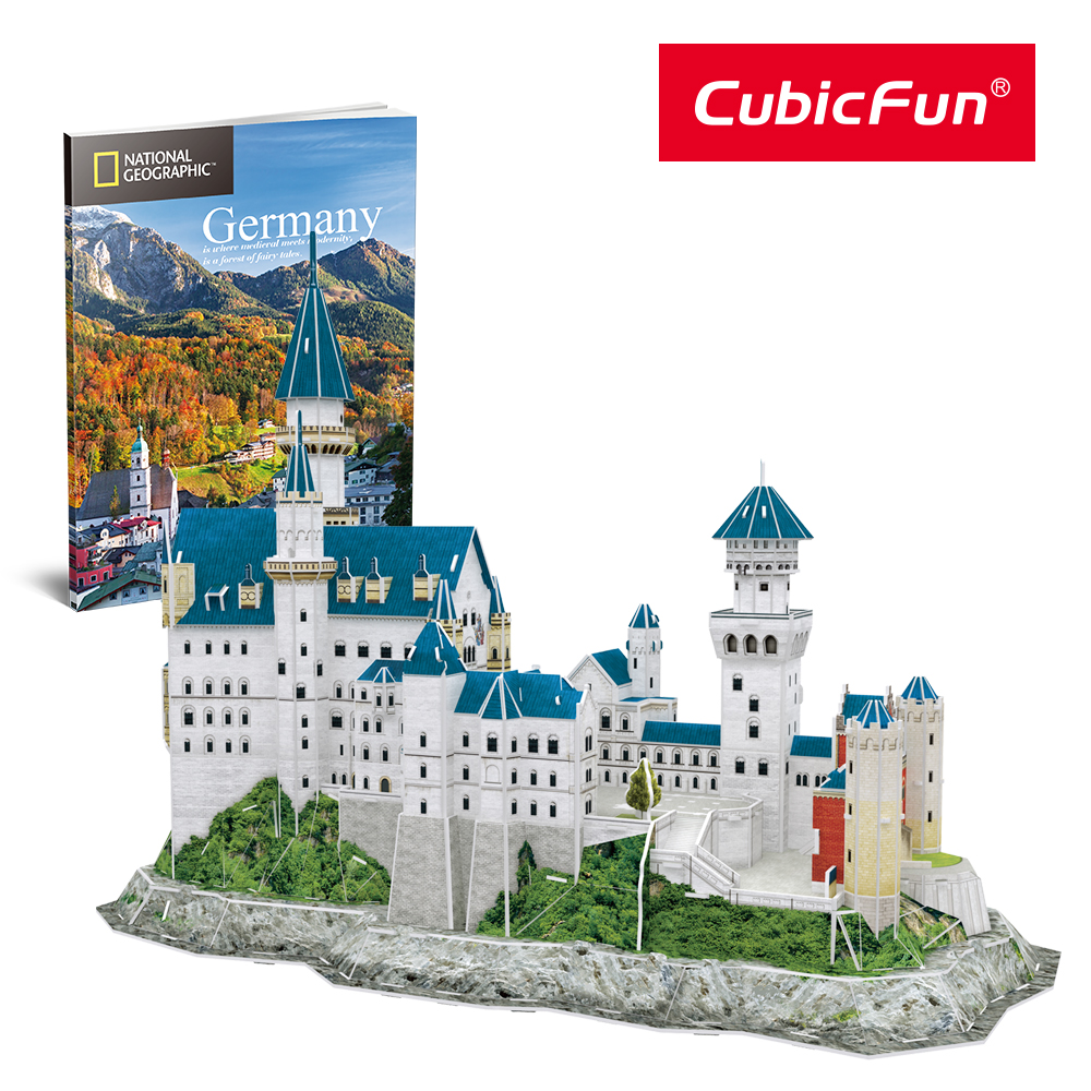 Пазл CubicFun Нойшванштайн 121 дет 3D - фото 4