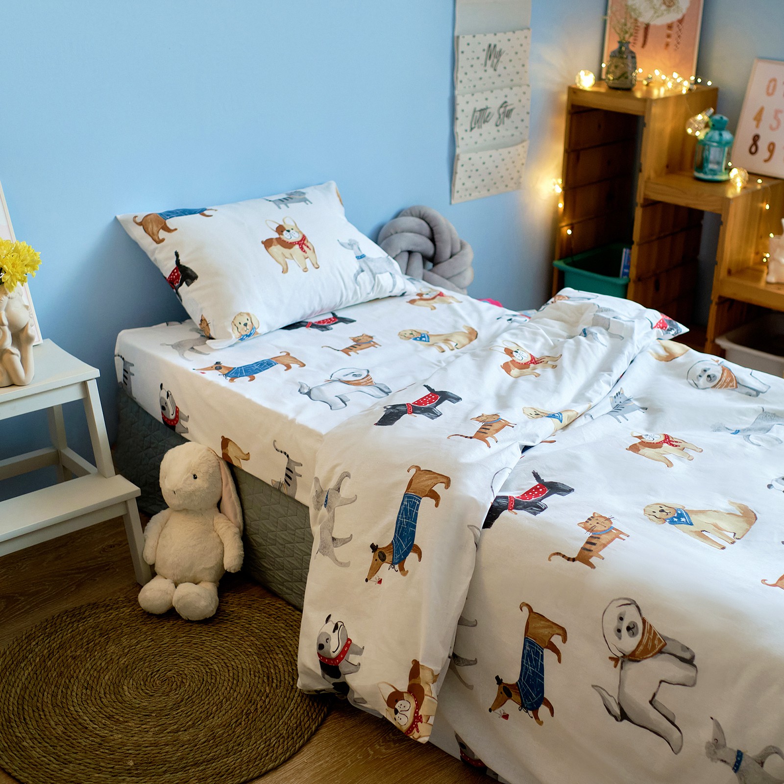 Комплект постельного белья Этель Dog party полутораспальный 3 предм. - фото 10