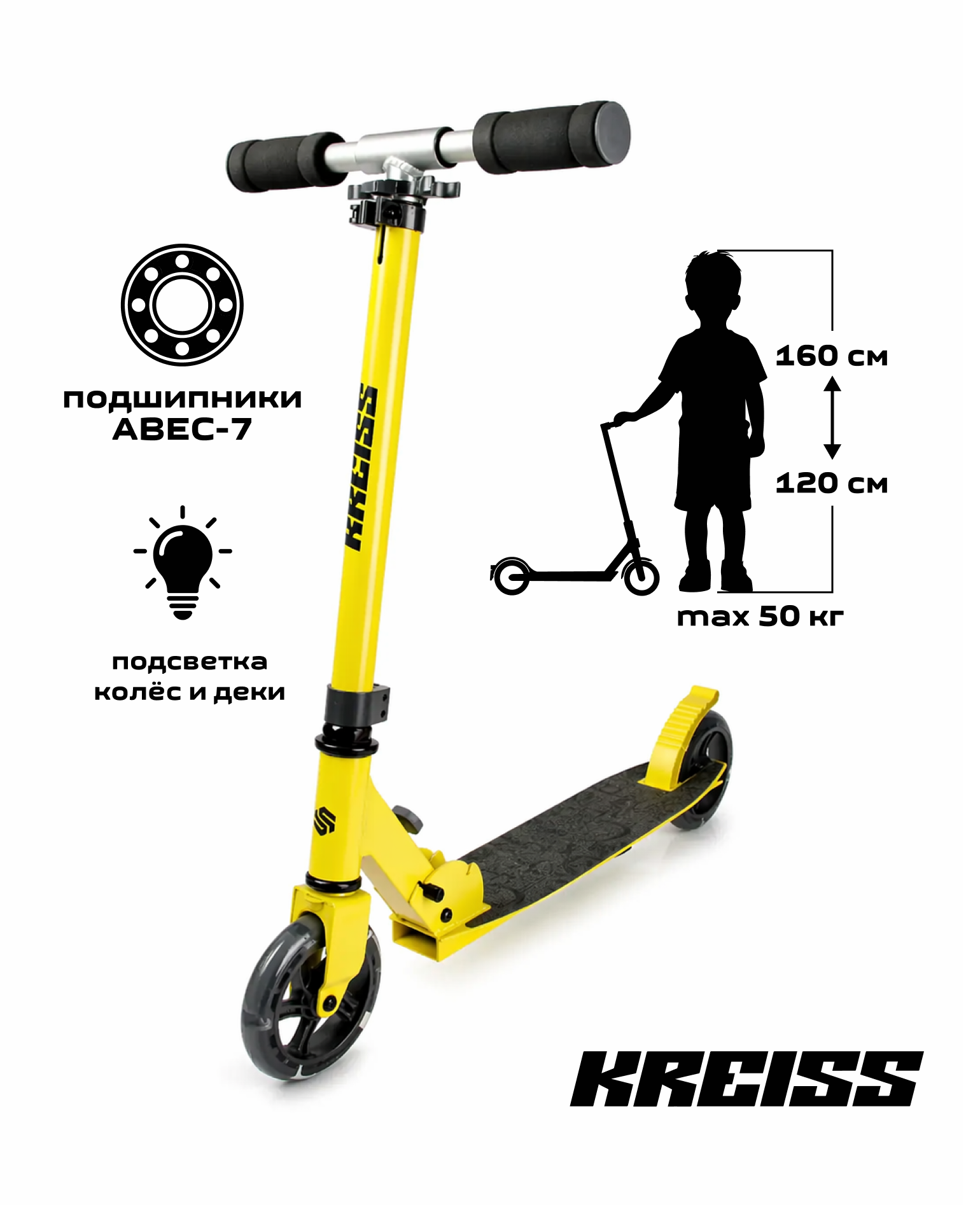 Самокат Kreiss двухколесный - фото 1