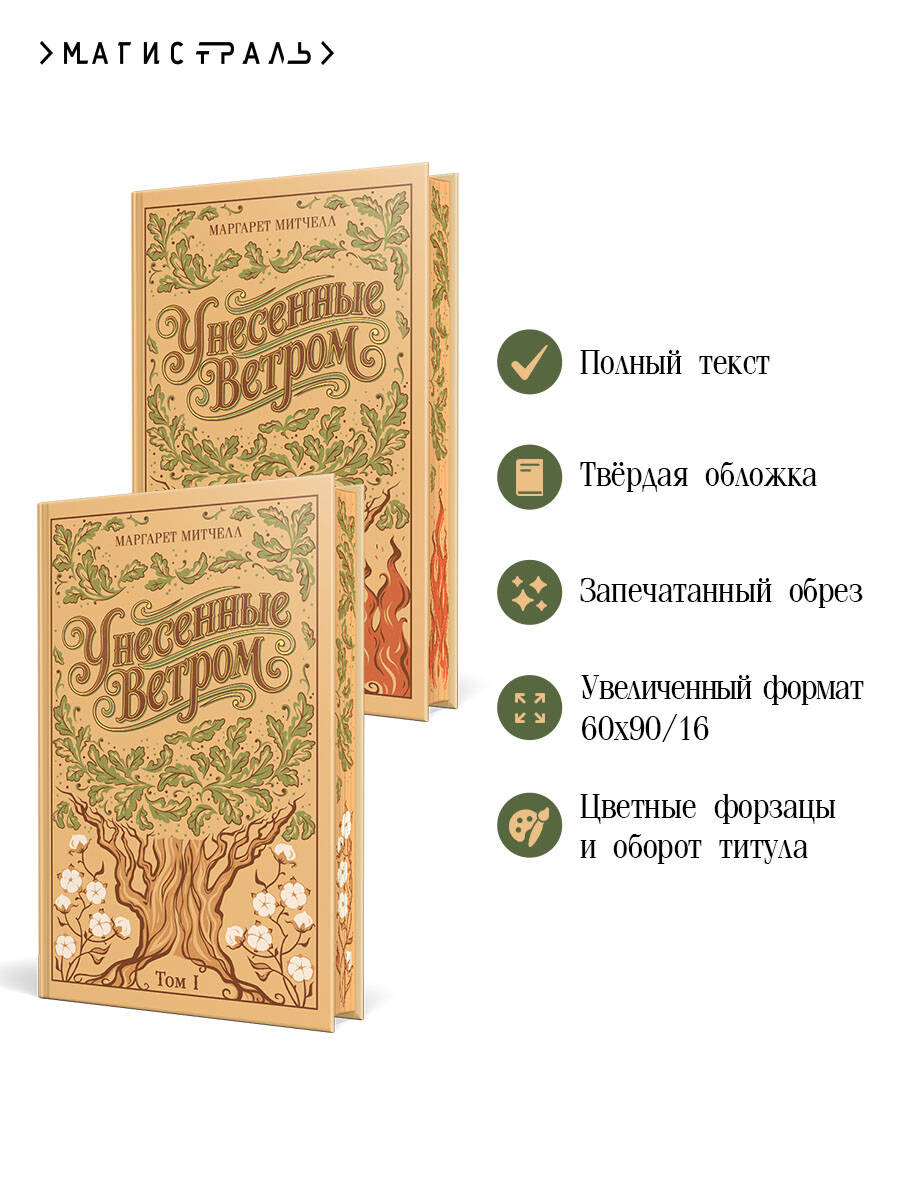 Комплект Эксмо Унесенные ветром. Комплект из 2-х томов - фото 2