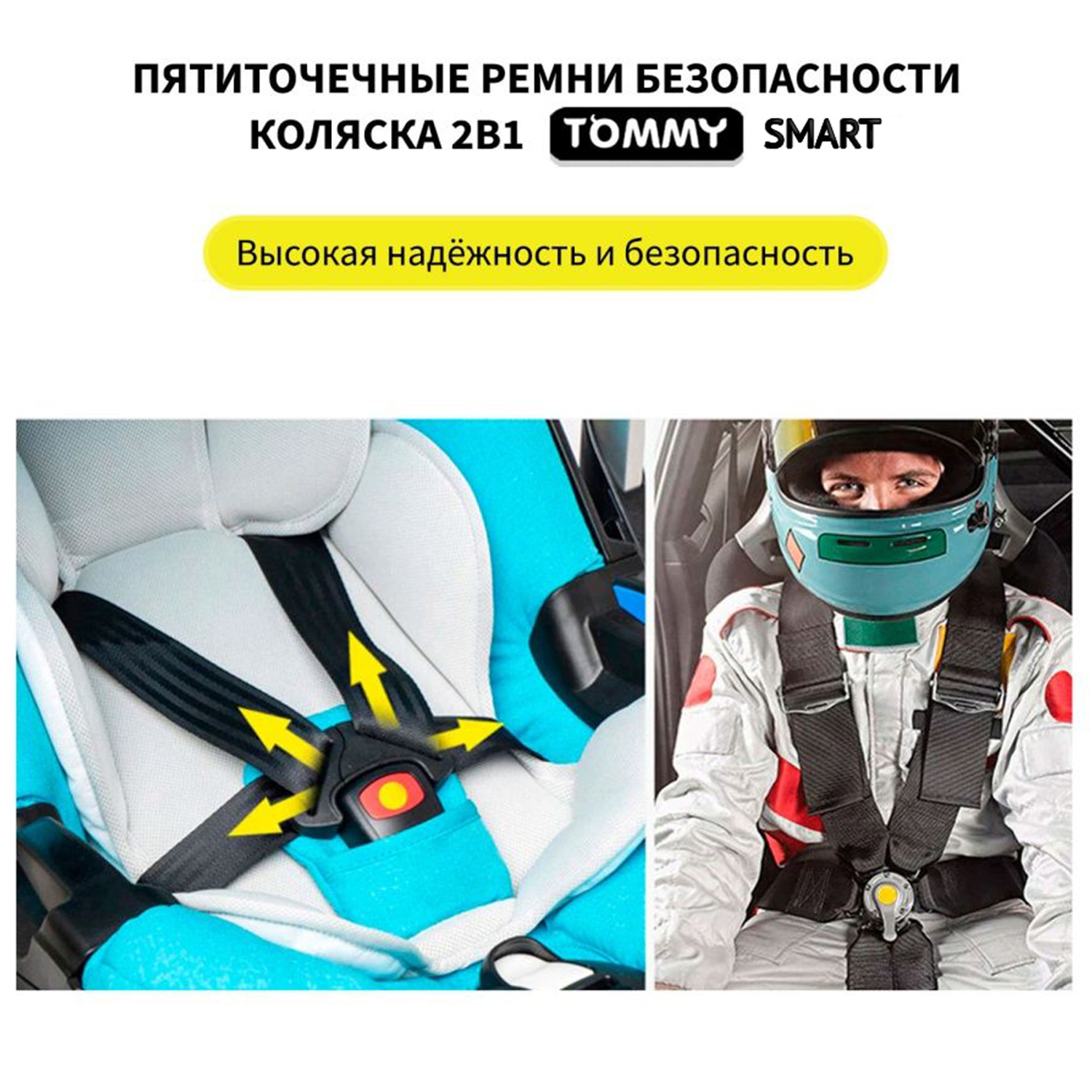 Коляска трансформер TOMMY Smart - фото 8
