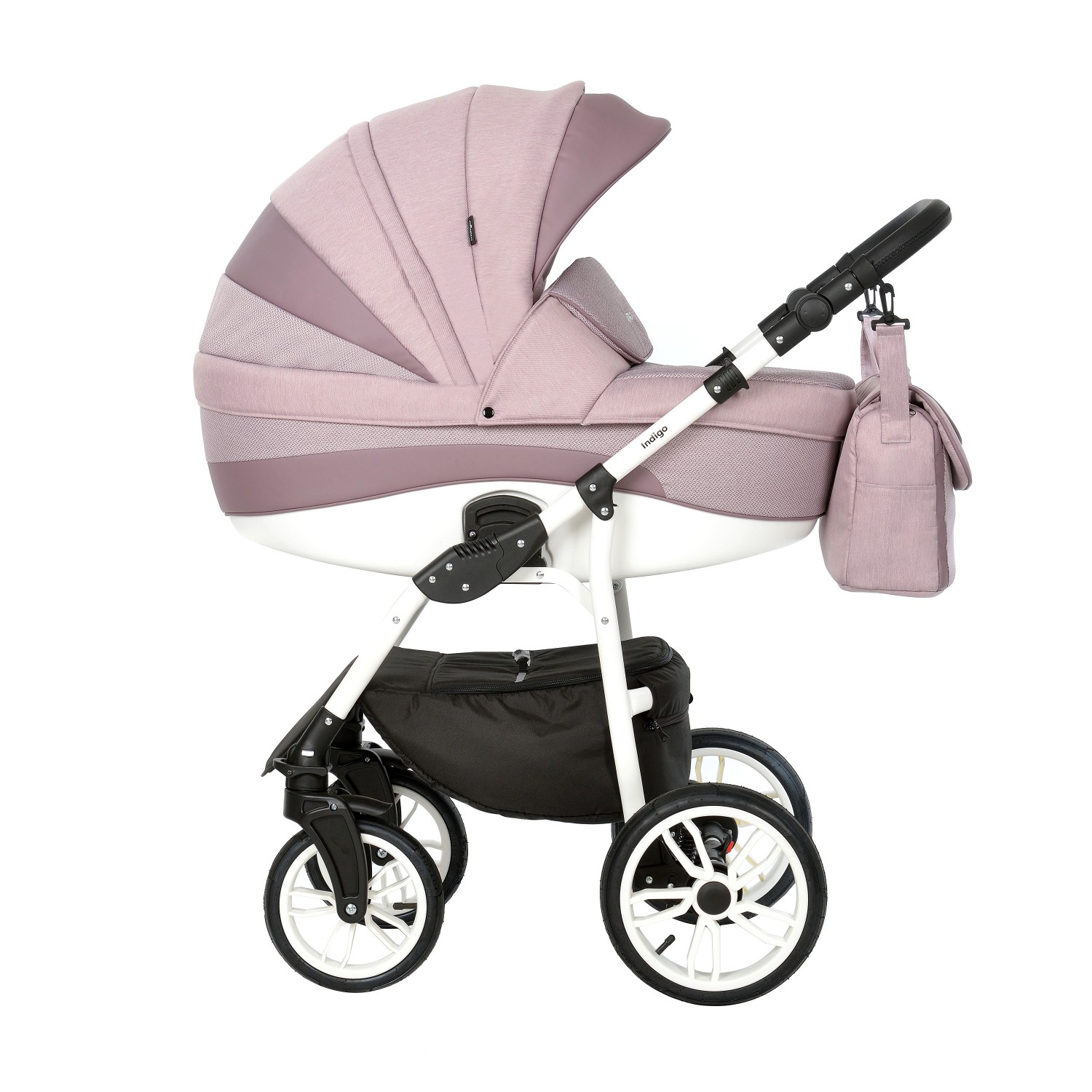 Коляска 2в1 Indigo Indigo (04) темная пудра - фото 2
