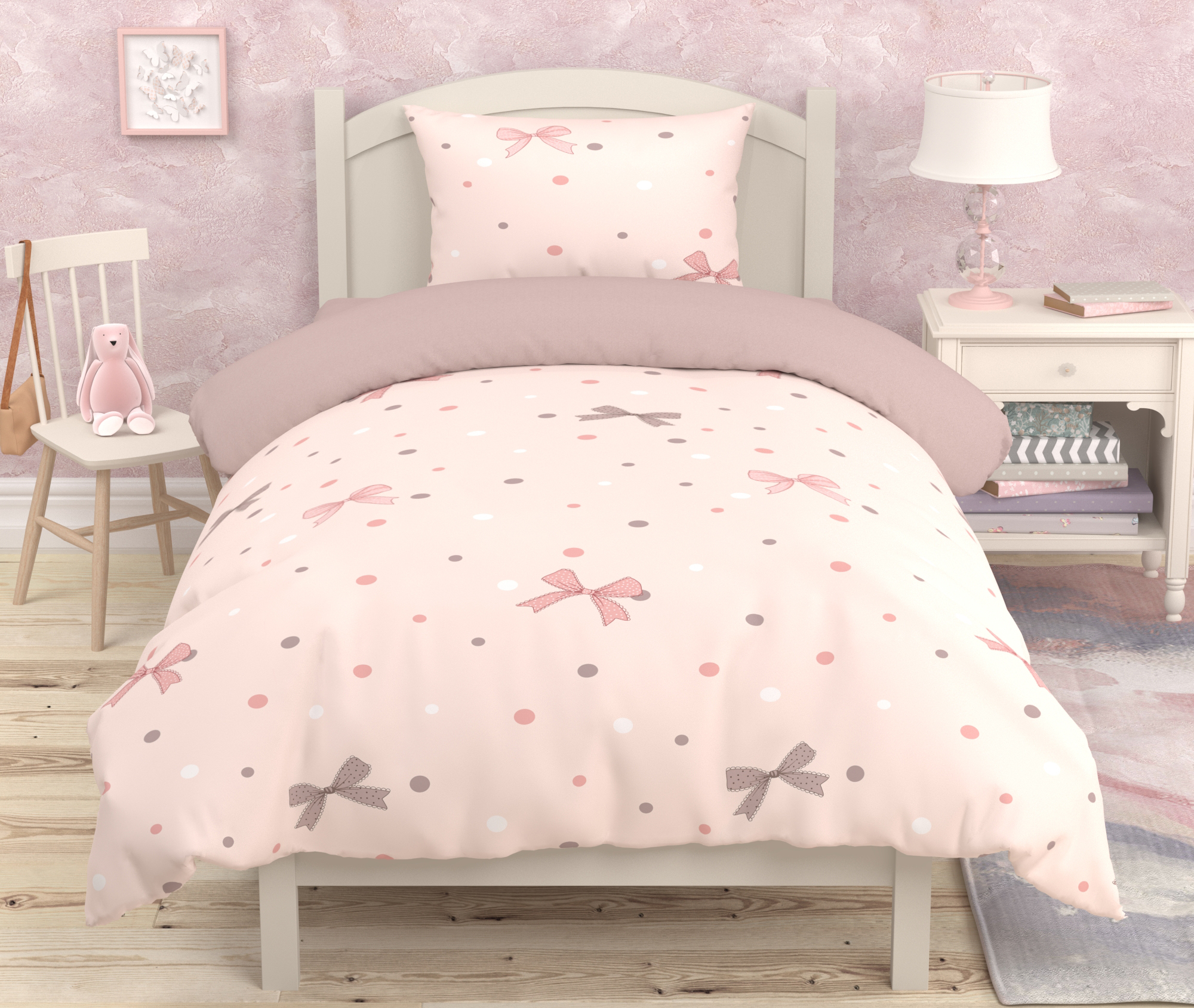 Комплект постельного белья BRAVO kids dreams Вельна поплин полутораспальный 3 предм. - фото 1