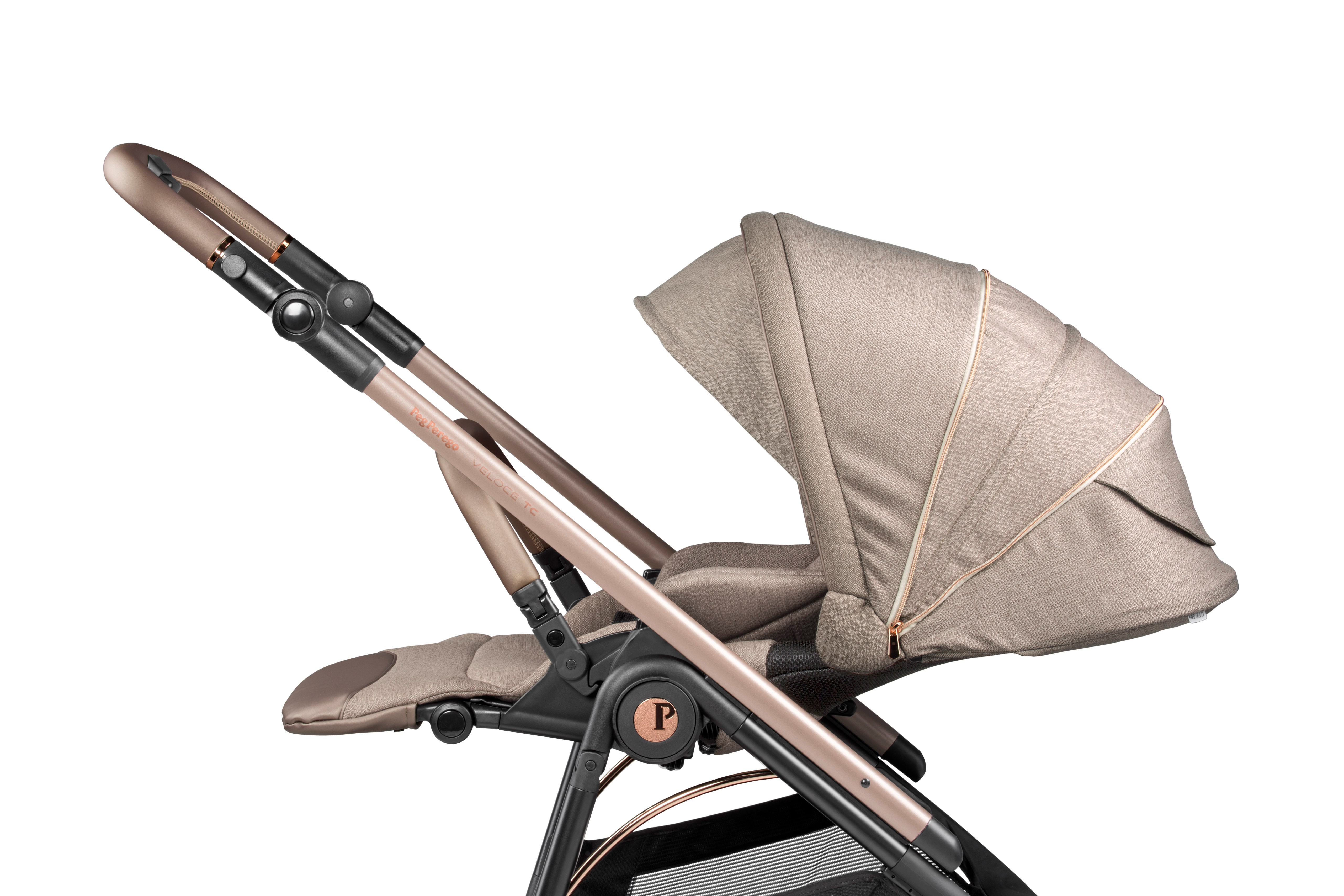 Коляска прогулочная Peg-Perego Veloce TC розовый - фото 5