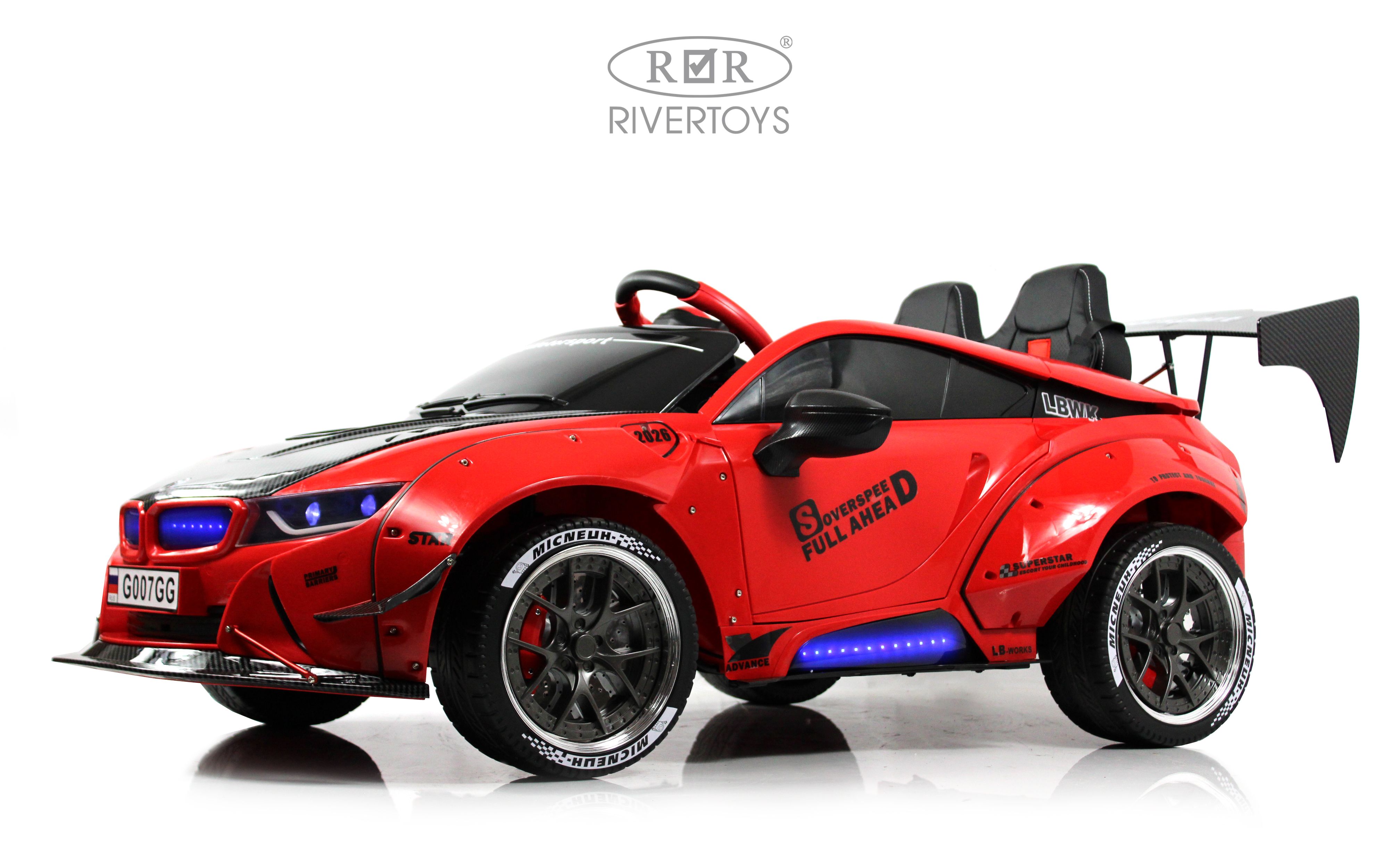 Электромобиль RIVERTOYS BMW G007GG-RED С пультом ДУ - фото 14