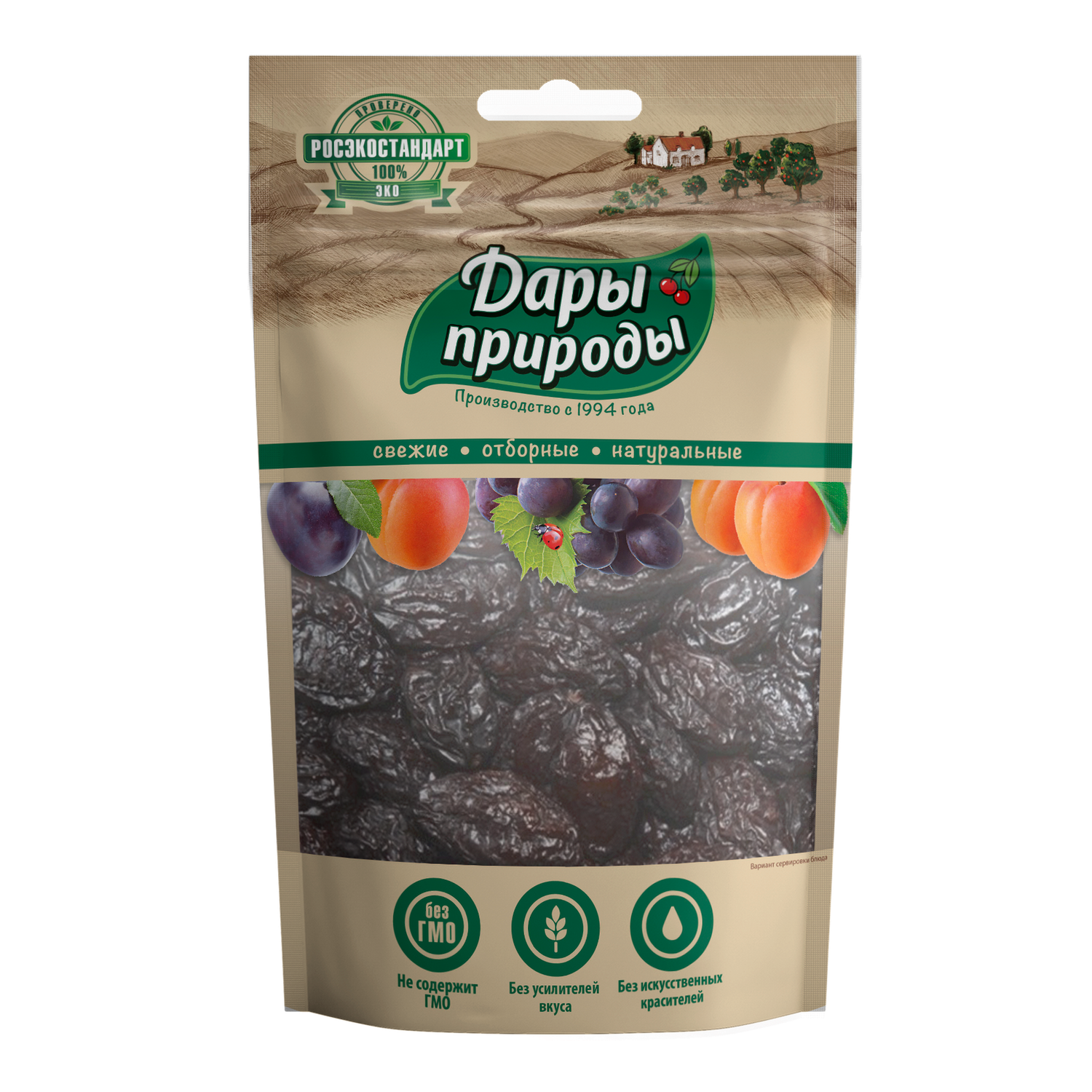 Чернослив сушеный Дары Природы без косточек 150г - фото 1