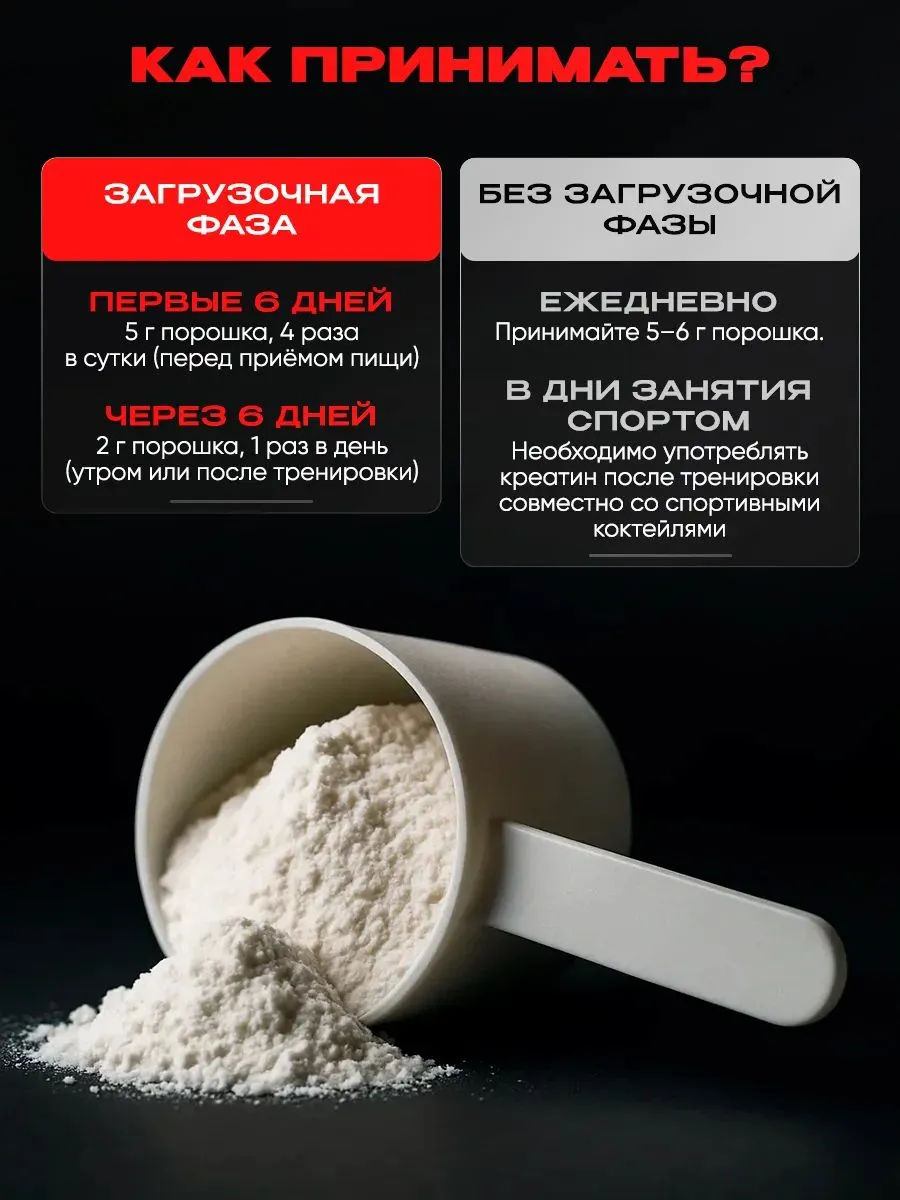 Креатин Reckful моногидрат порошок Creatine Monohydrate Powder 200гр - фото 6