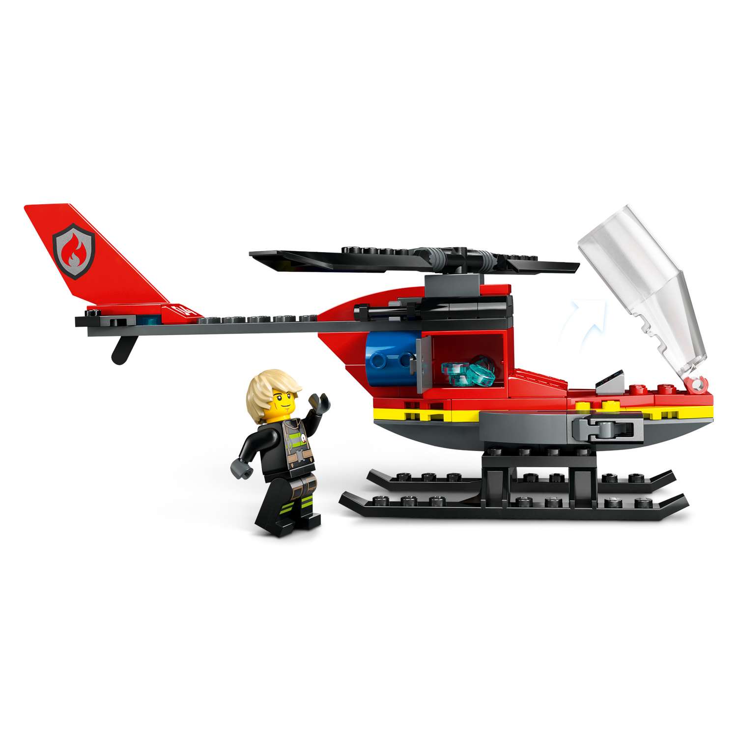 Конструктор LEGO City Пожарно-спасательный вертолет блочный - фото 6