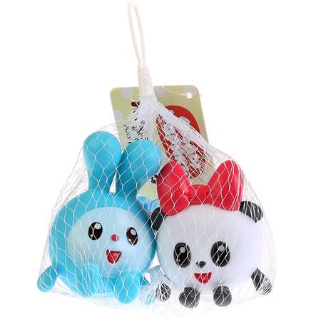 Игрушка для купания Капитошка Малышарики Крошик и Пандочка 253398