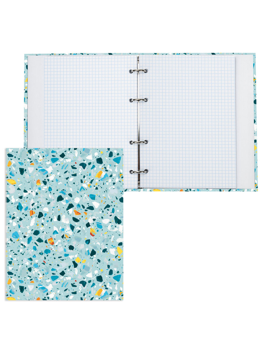 Тетрадь со сменным блоком Brauberg клетка 120 лист. - фото 6