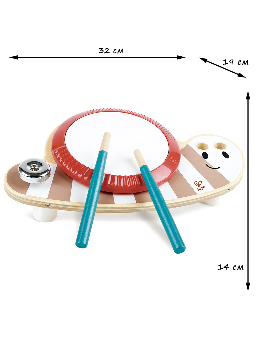 Игрушка музыкальная Hape Улитка барабаны - фото 4