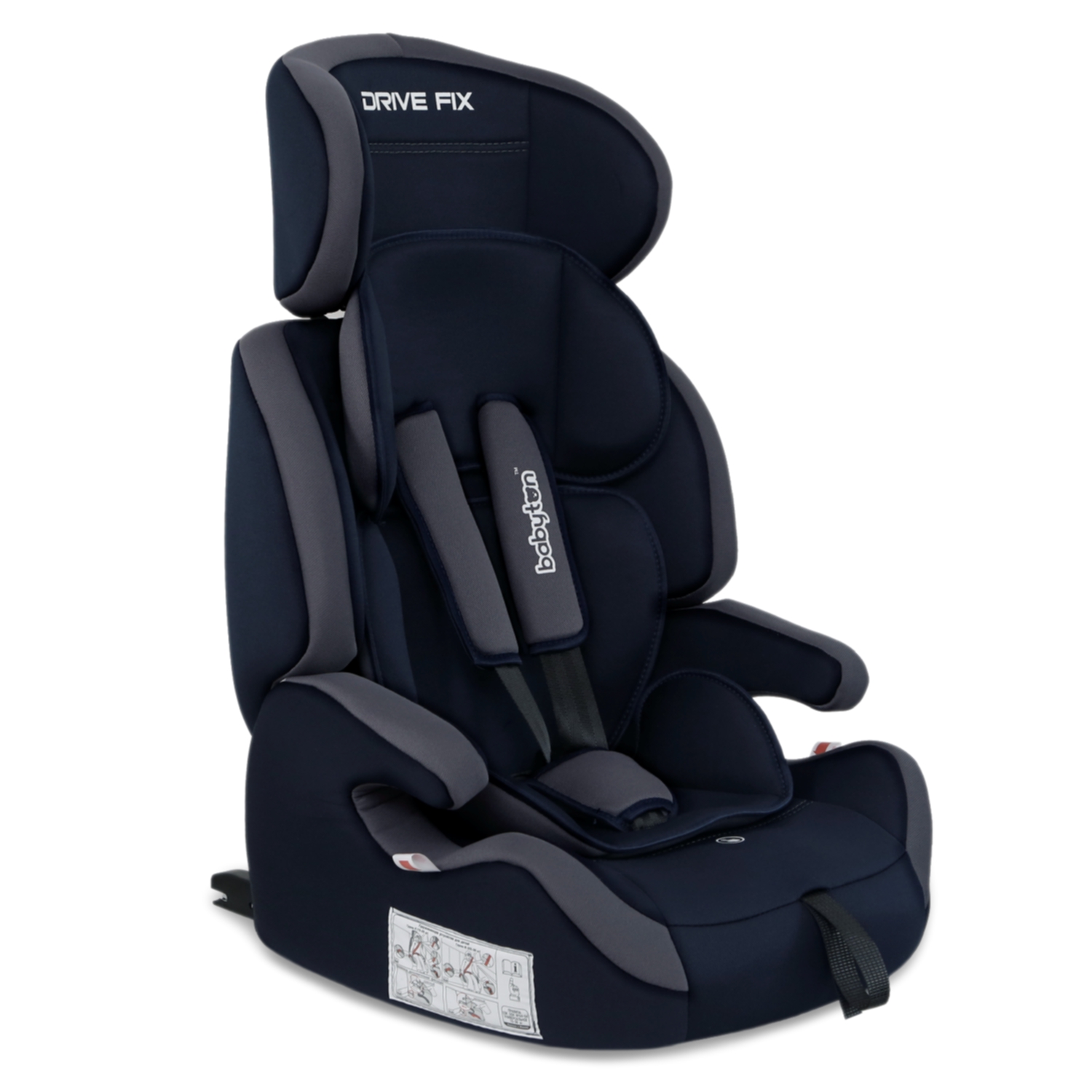 Автокресло Babyton Drive Fix Indigo-Gray Isofix 1/2/3 (9-36 кг) - фото 16