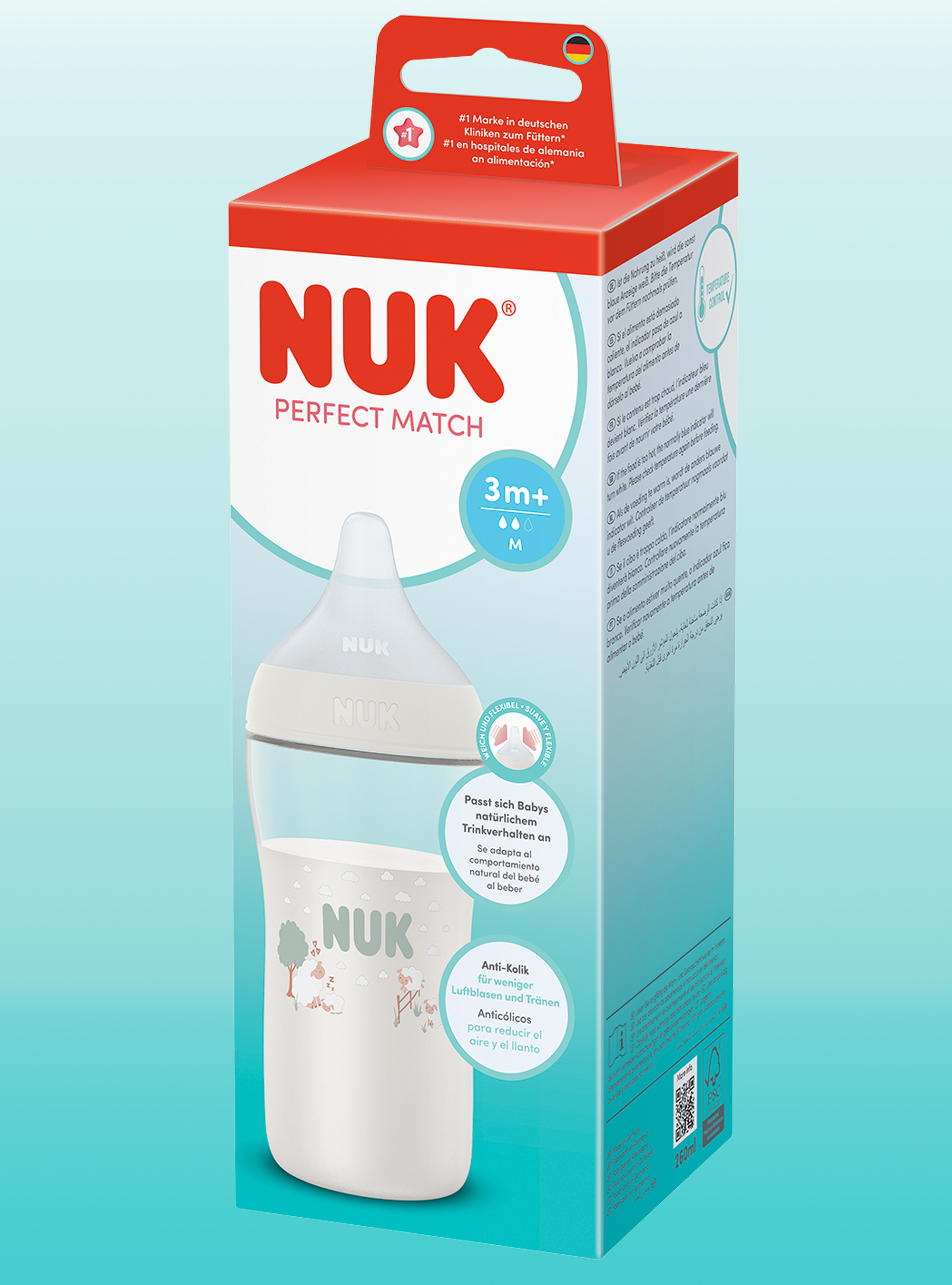 Бутылочка Nuk 260 мл 1 шт. - фото 2