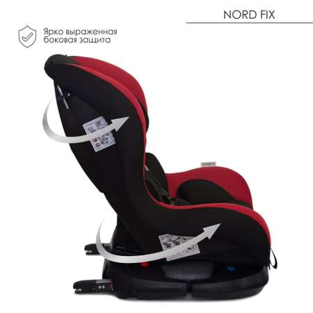 Автокресло Babyton Nord Fix Black-Red Isofix 0+/1 (0-18 кг)
