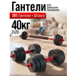 Набор блинов с грифом БлинДаГриф Гантель 20кг 2шт