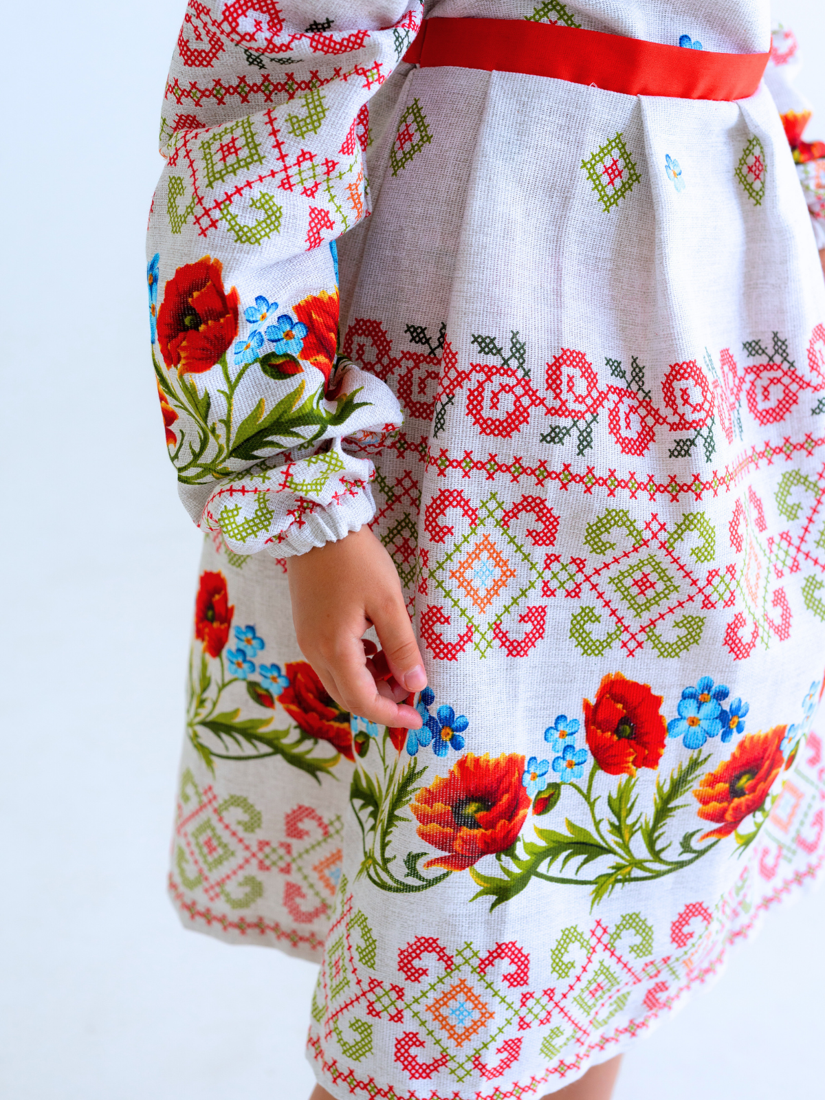 Платье MOUN платье_рогожка_дл/р_маки - фото 8