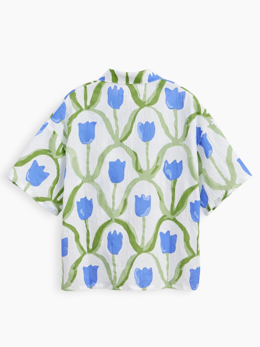 Рубашка Happy Baby 88116_blue-flower - фото 21