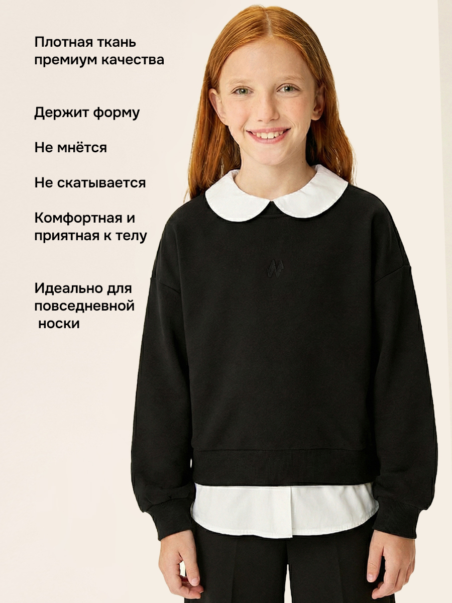 Свитшот NIKASTYLE 4ш70826 черный - фото 3