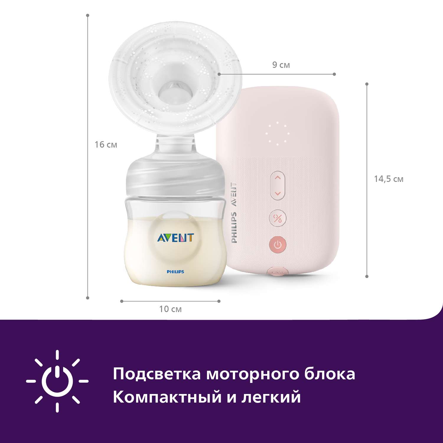 Молокоотсос Philips Avent Plus электронный SCF391/11 - фото 8