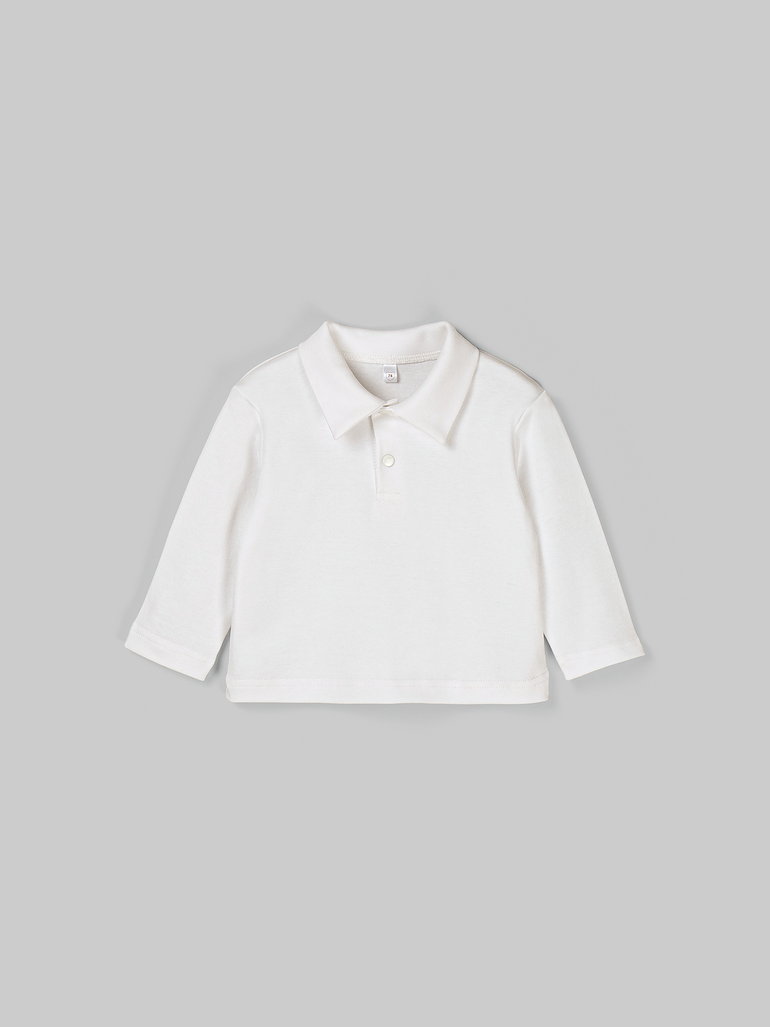 Лонгслив-поло BUNGLY 1R9100/Экрю - фото 3