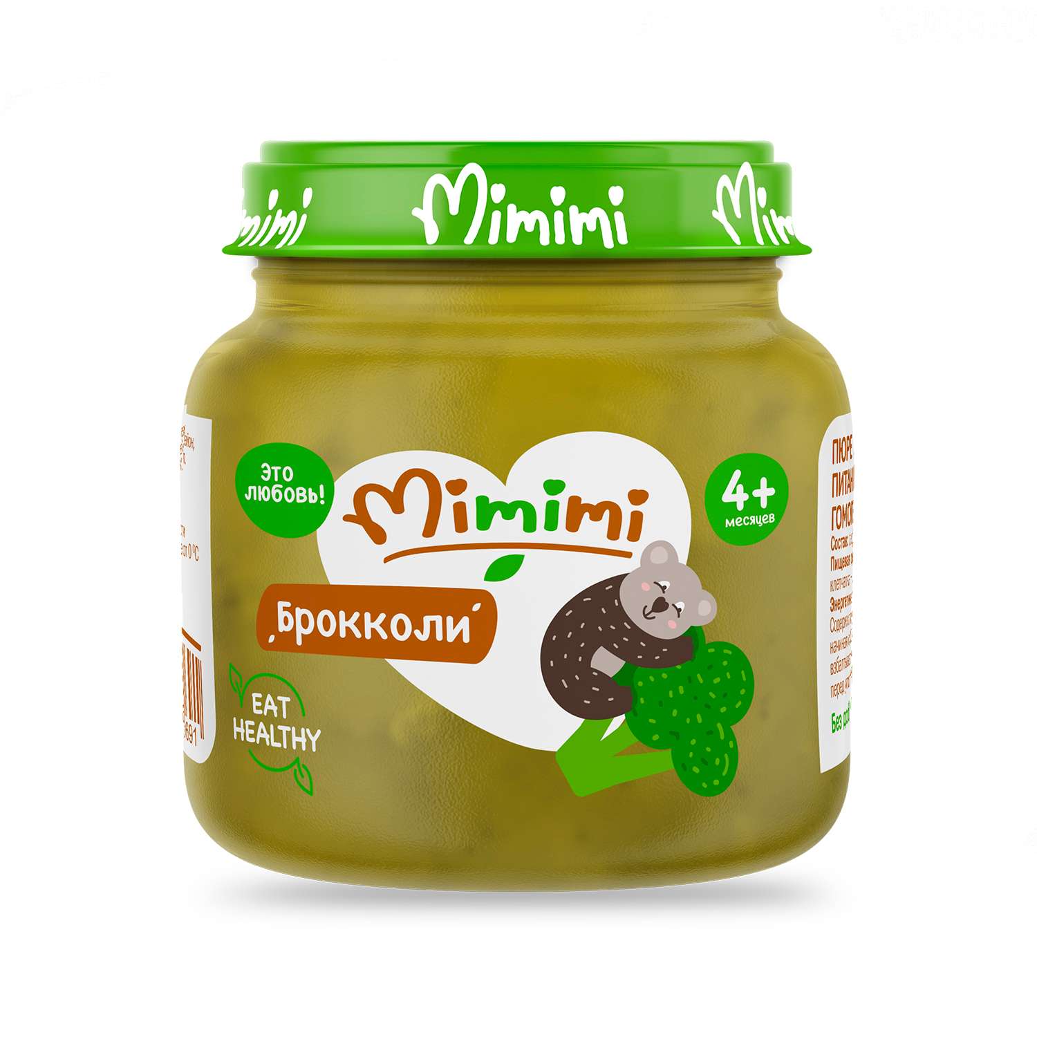Пюре Mimimi из капусты брокколи 80г с 4месяцев - фото 1