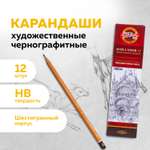 Карандаши чернографитные Koh-I-Noor 12 шт.