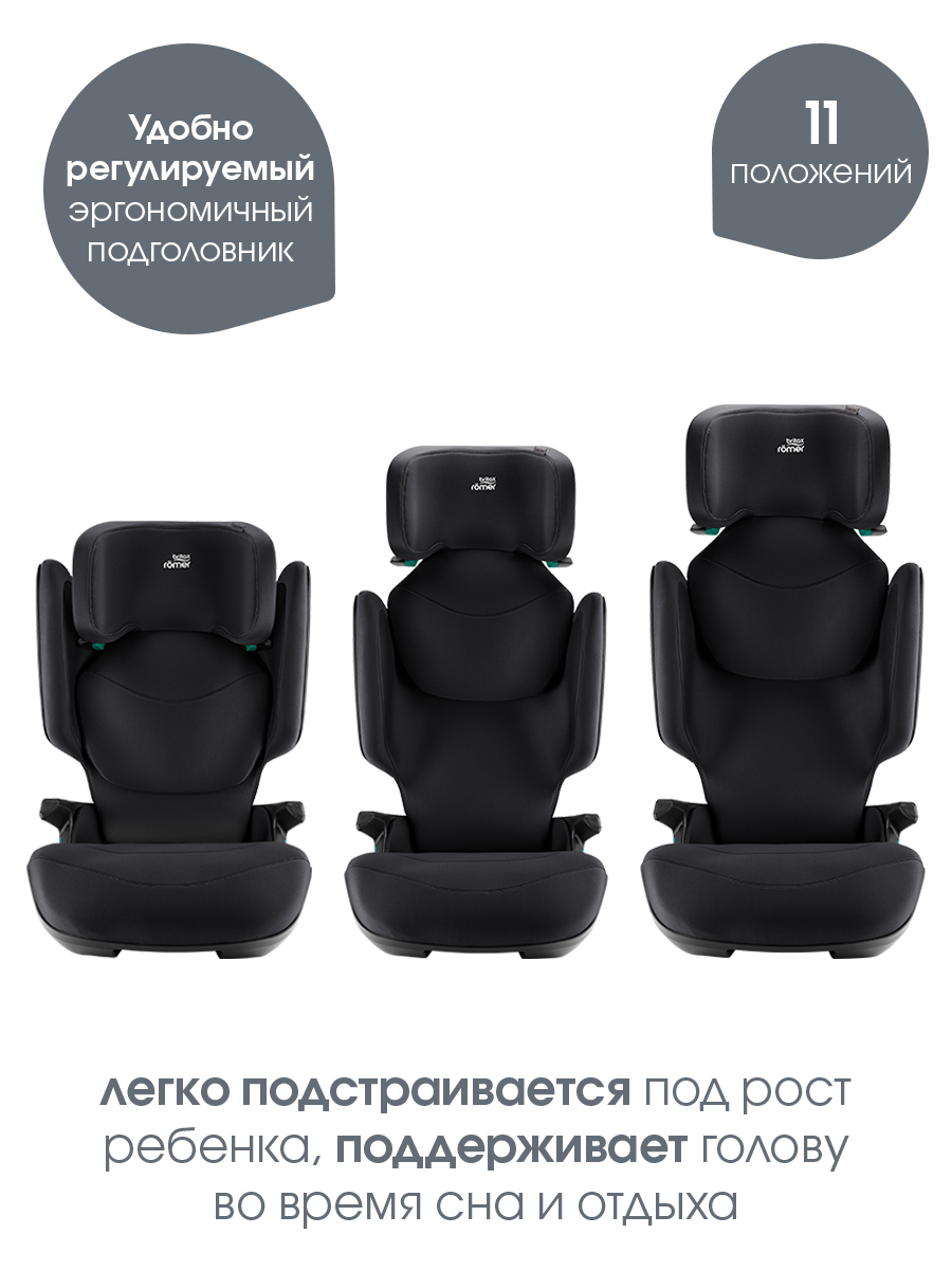 Автокресло Britax Roemer Kidfix M i-SIZE Night Blue Isofix 2/3 (15-36 кг) синий - фото 7