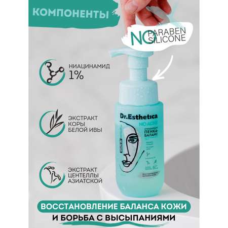 Пена Dr. Esthetica Очищающая 200 мл