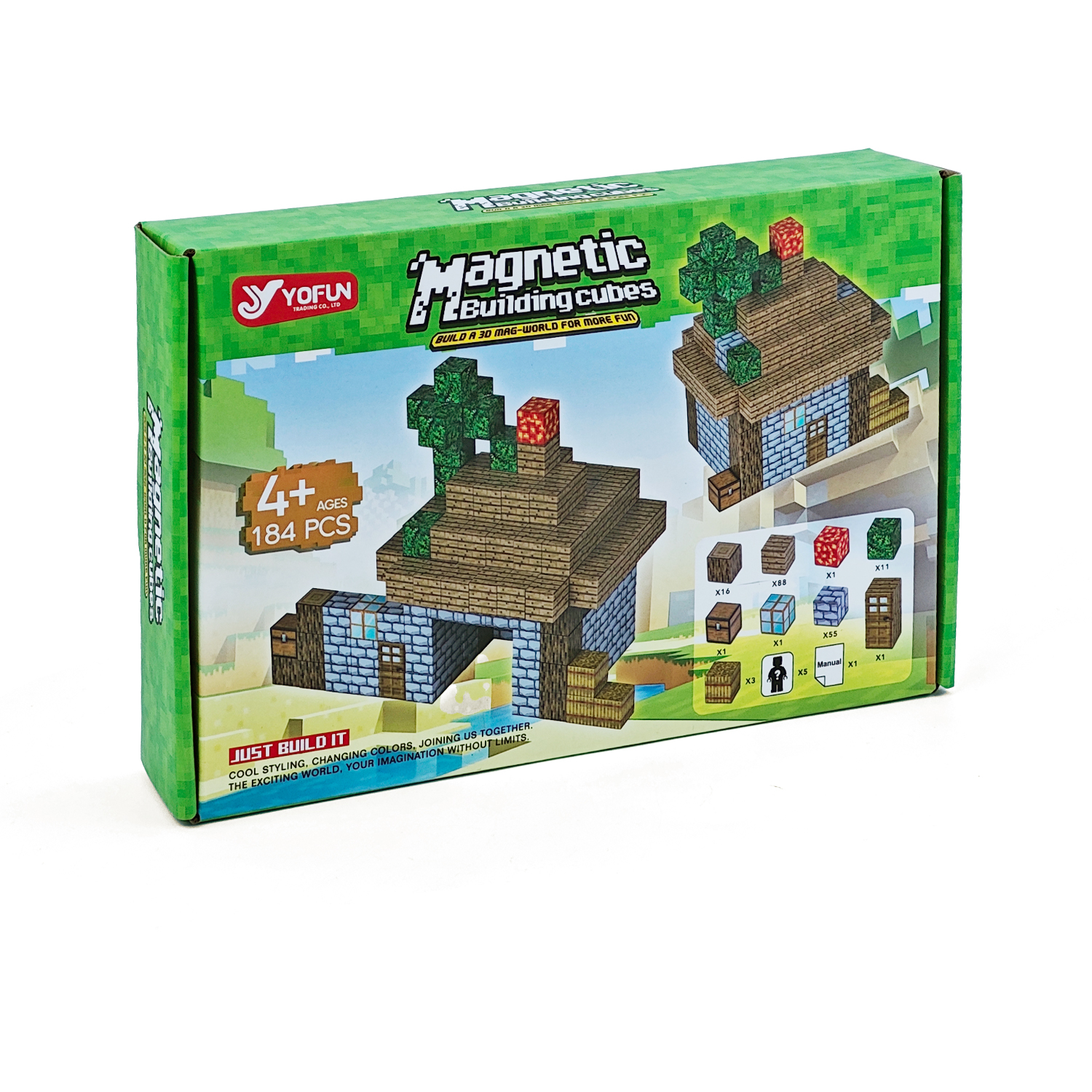 Конструктор Новый дом магнитный 184 дет. - фото 5