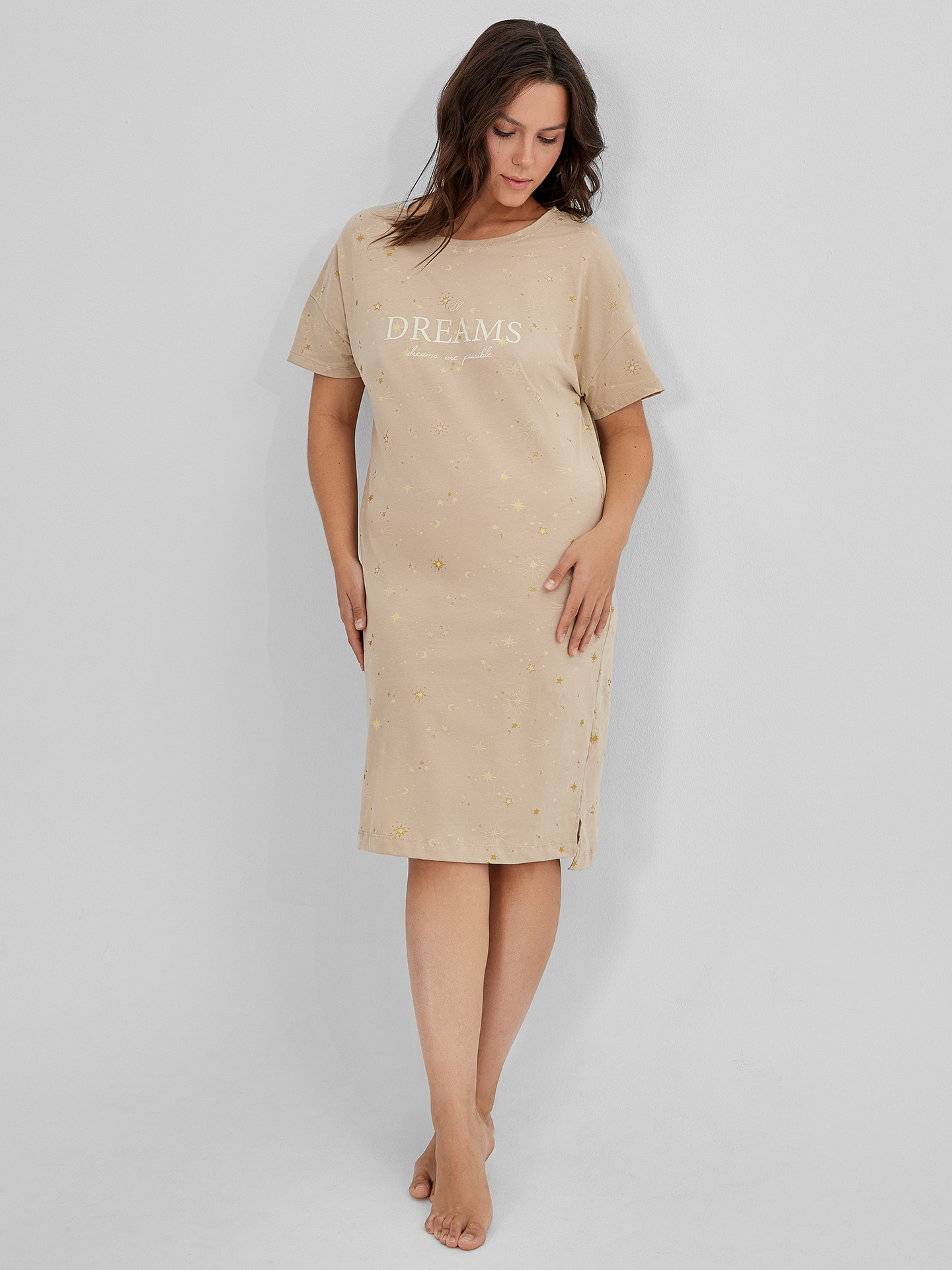 Сорочка ночная Mark Formelle (Марк Формэль) 572310/звезды на песочном - фото 6