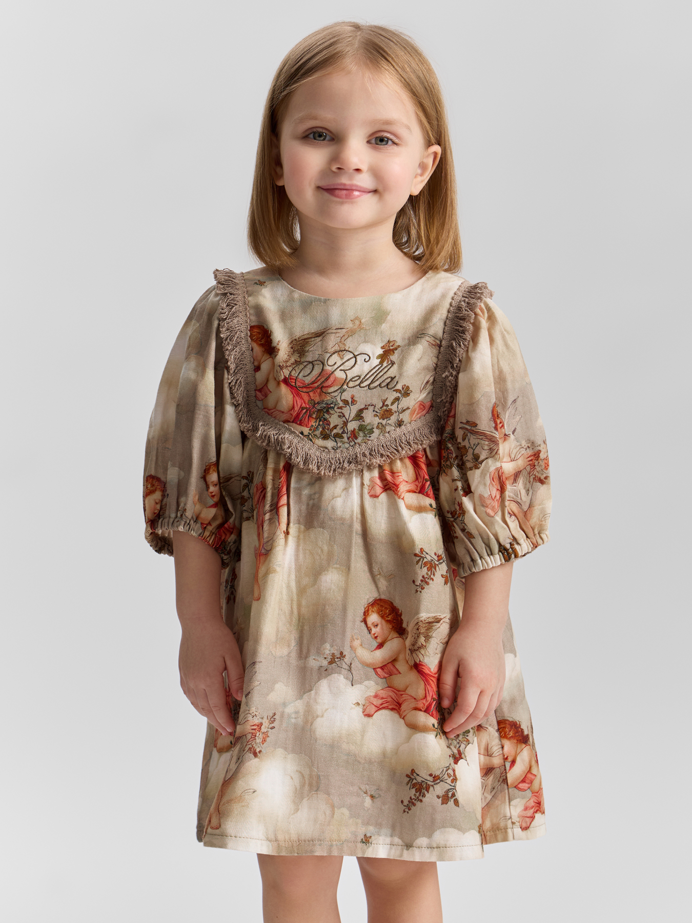 Платье Happy Baby 88132-1_milky-angels - фото 1